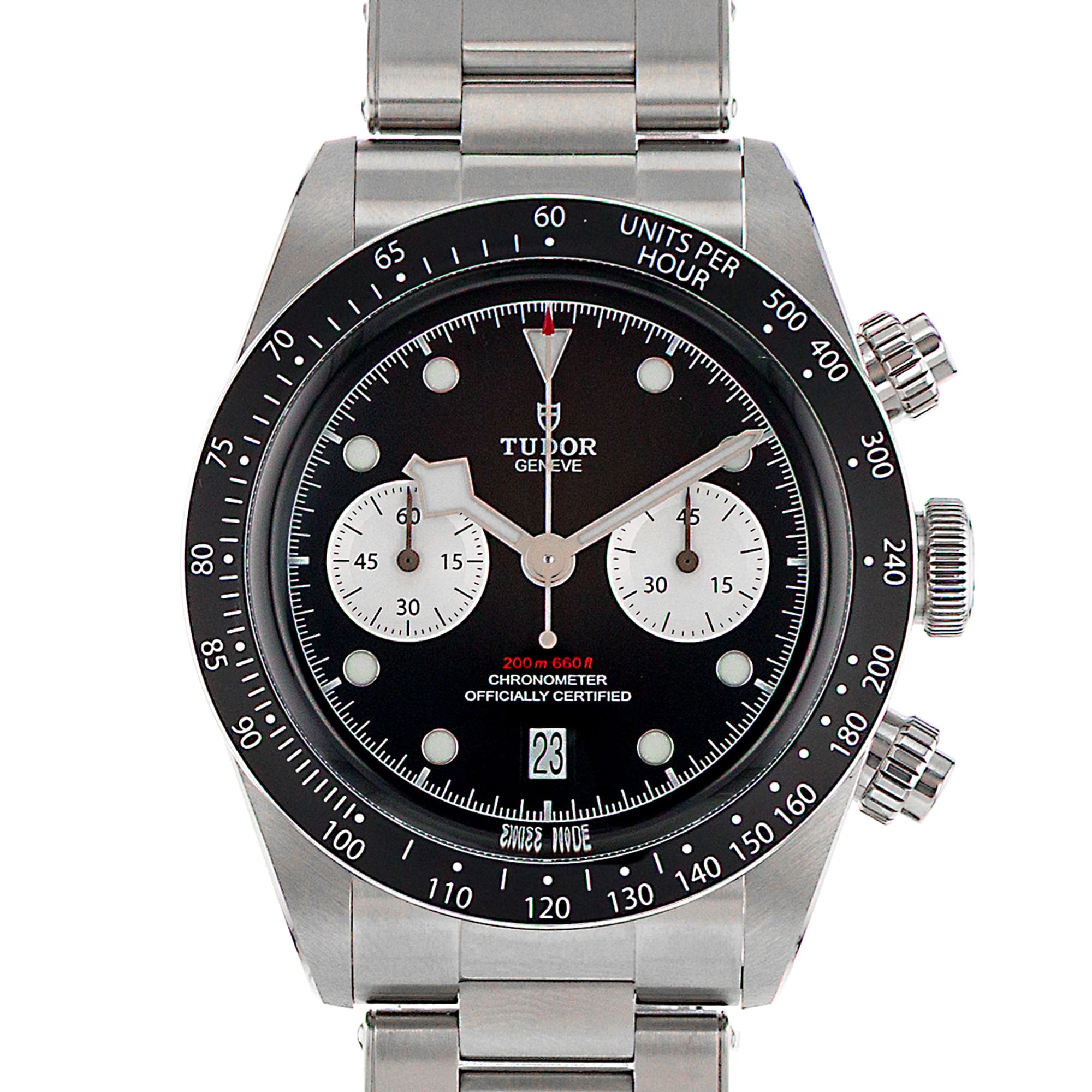 Tudor Black Bay M79360N 41mm Black Chronograph Steel Automatic Mens Watch 2021