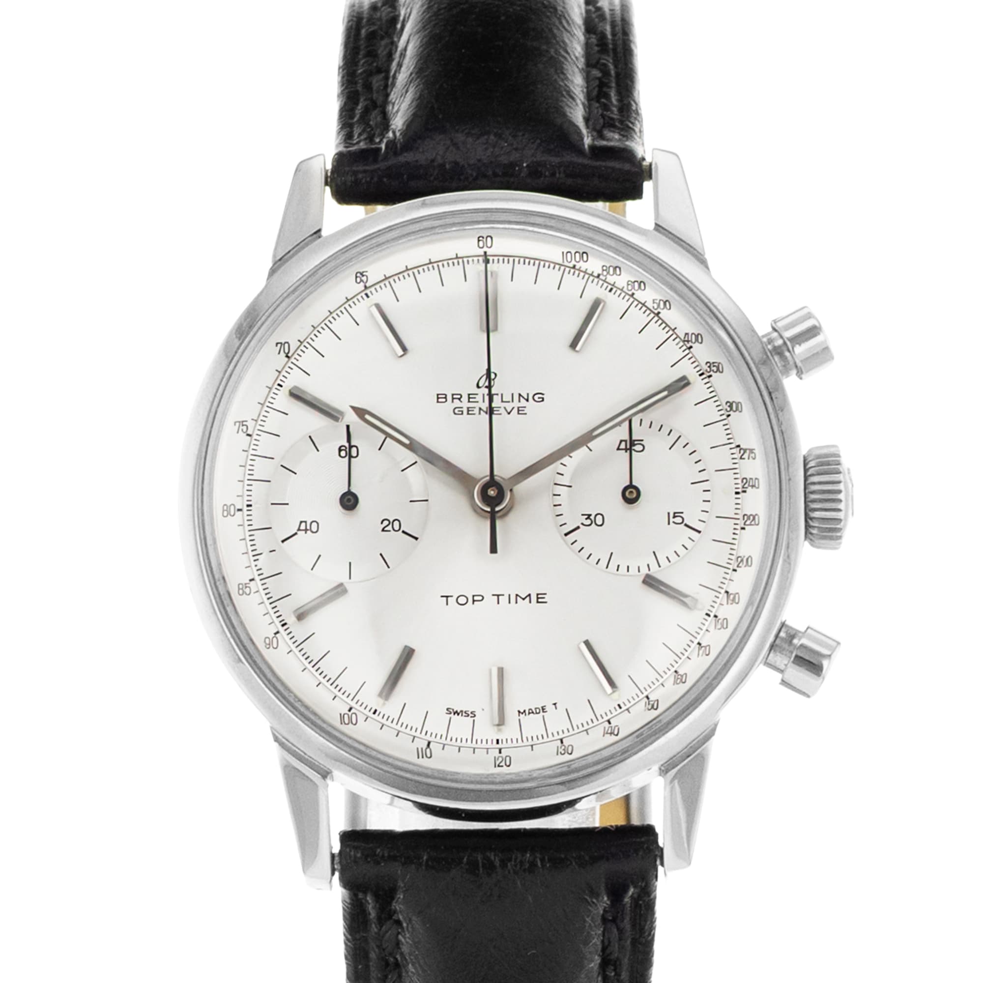 Breitling Top Time 2002 36mm Vintage Steel Chronograph Manual Mens Watch 1970