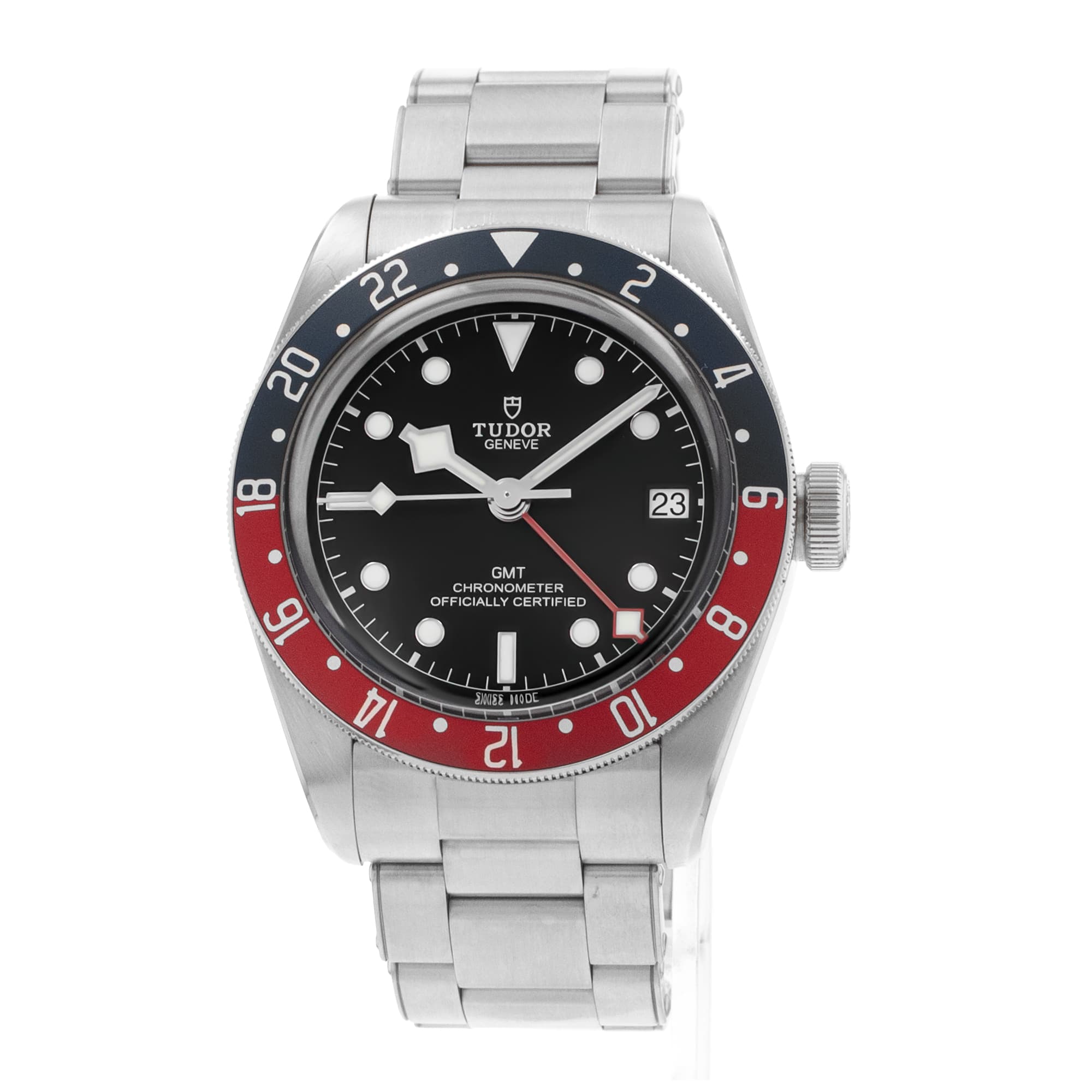 Tudor Black Bay GMT 79830 41mm Pepsi Black Dial Steel GMT Mens Watch