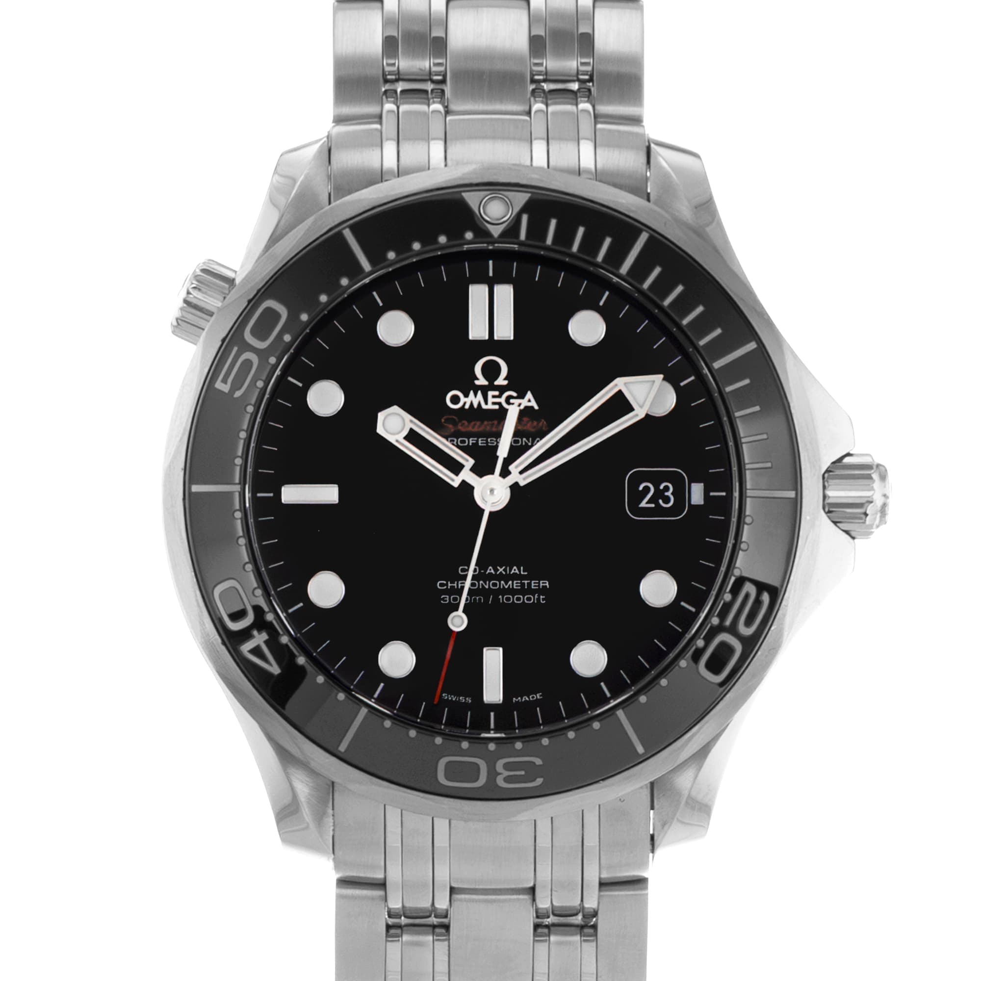 Omega Seamaster 212.30.41.20.01.003 41mm Black Steel Ceramic Steel Mens Watch