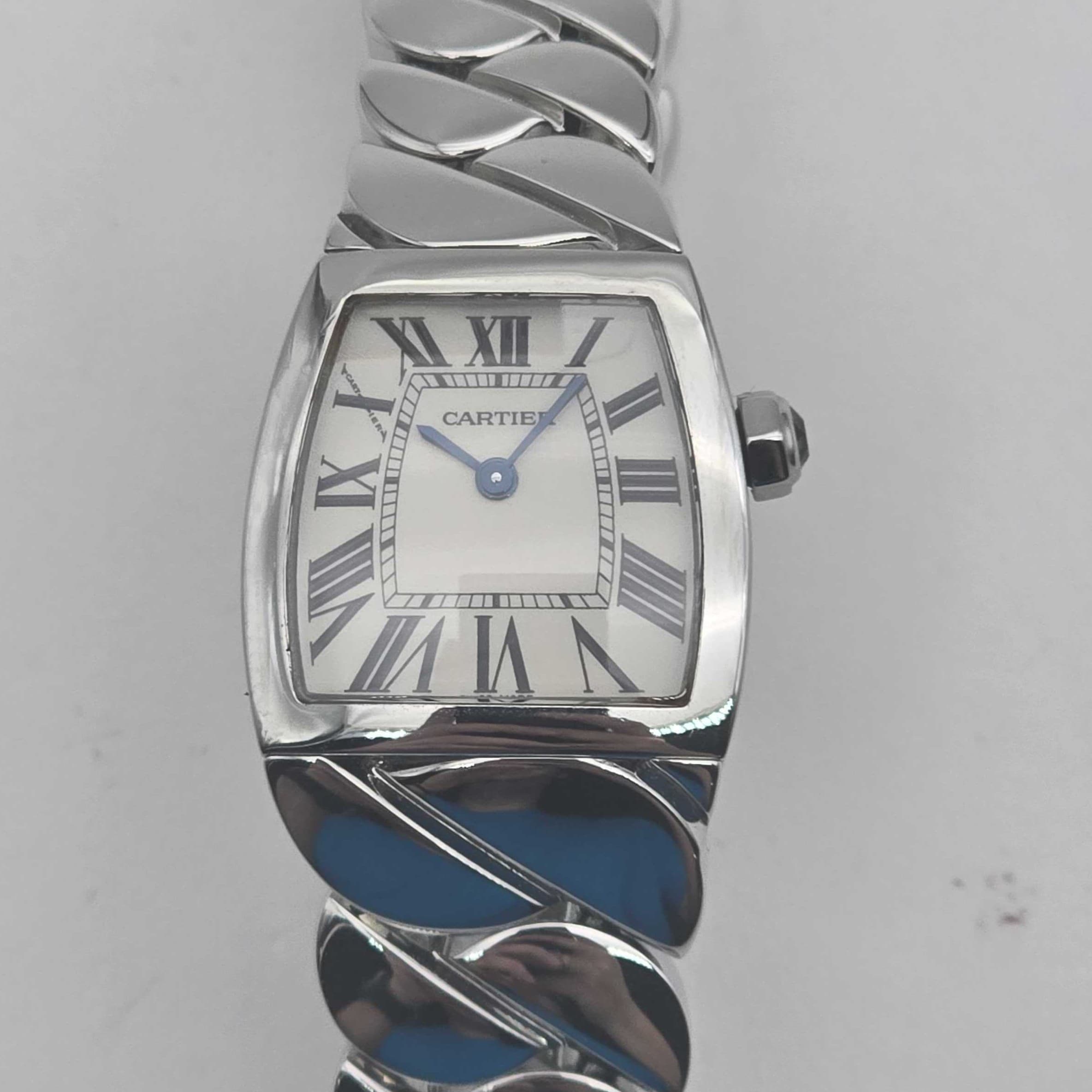 Cartier La Dona Small W660012L 2902 22mm Silver Roman Steel Quartz Ladies Watch
