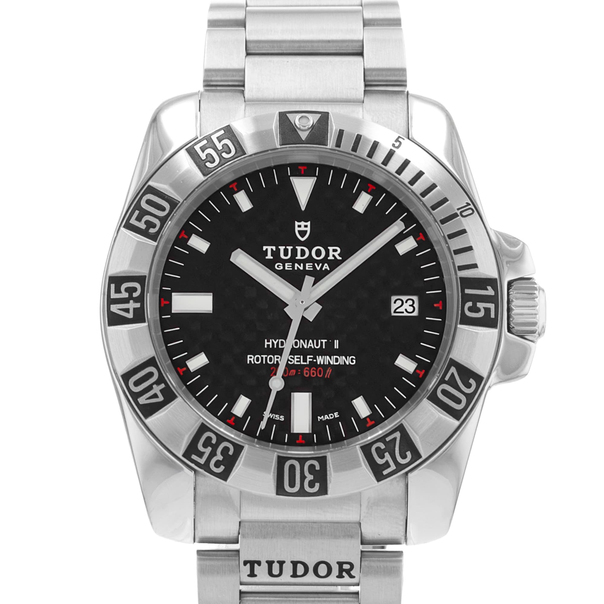 Tudor Hydronaut II 20040 40mm Black Dial Steel Automatic Mens Watch 2010