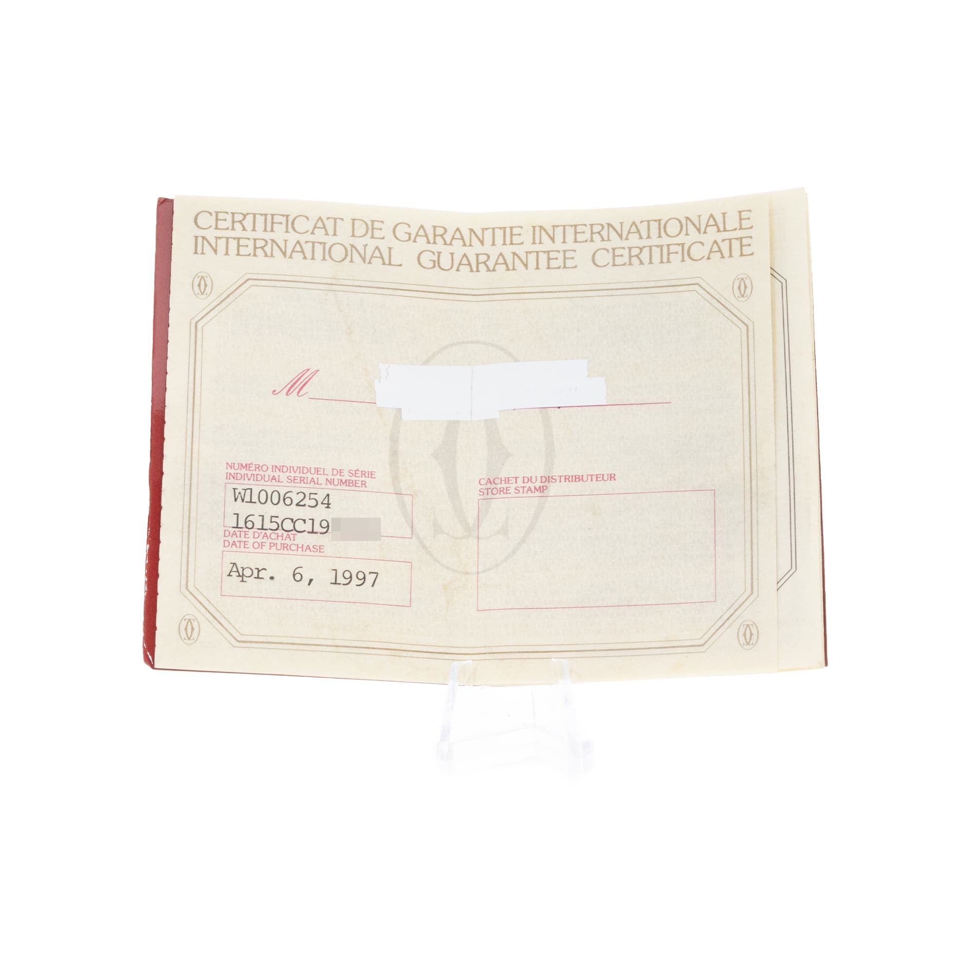 Cartier Tank Vermeil W1006254 1615 30x23mm Must Tri Gold Plated Ladies Watch