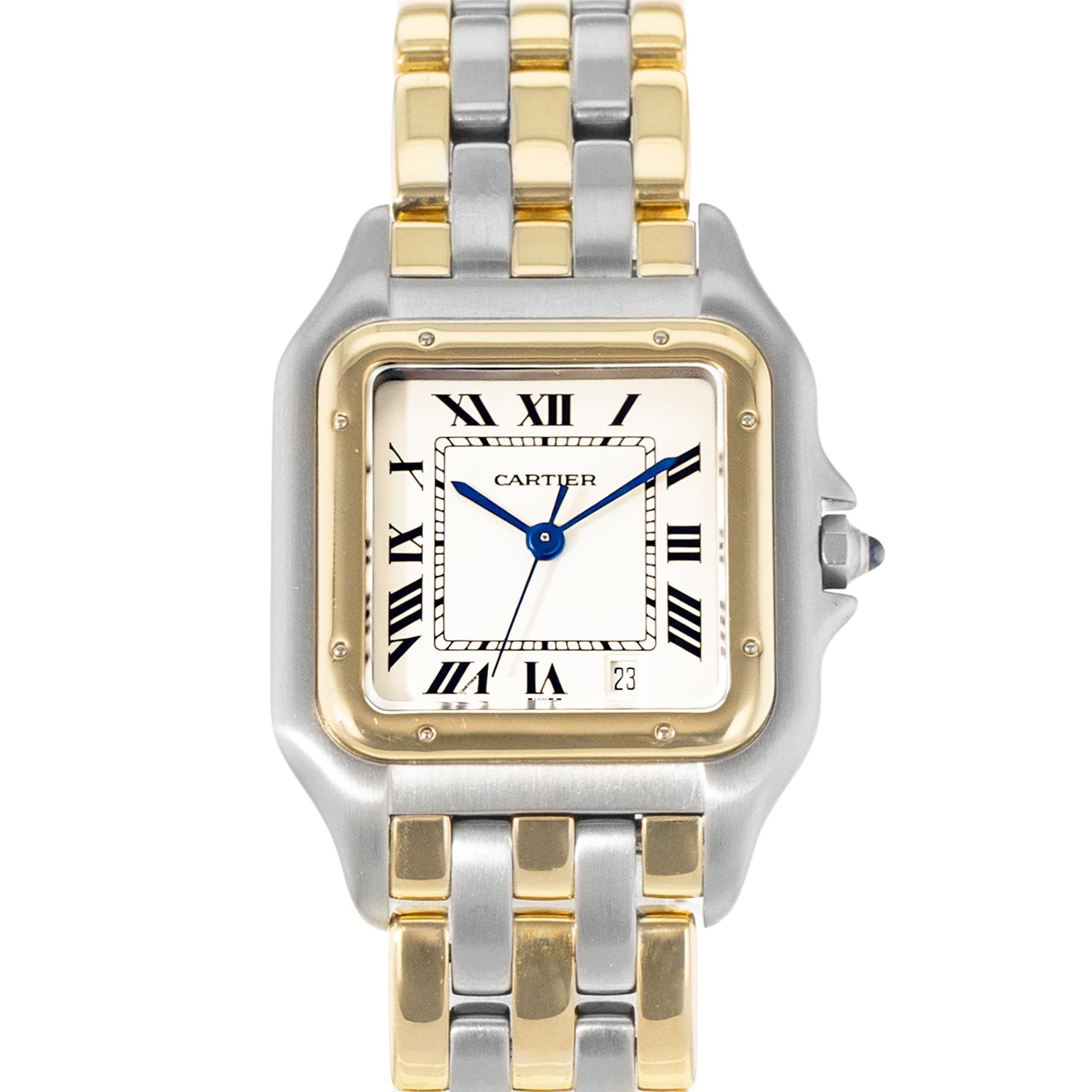 Cartier Panthere 83083241 183949 3 Rows Midsize Steel Yellow Gold Ladies Watch