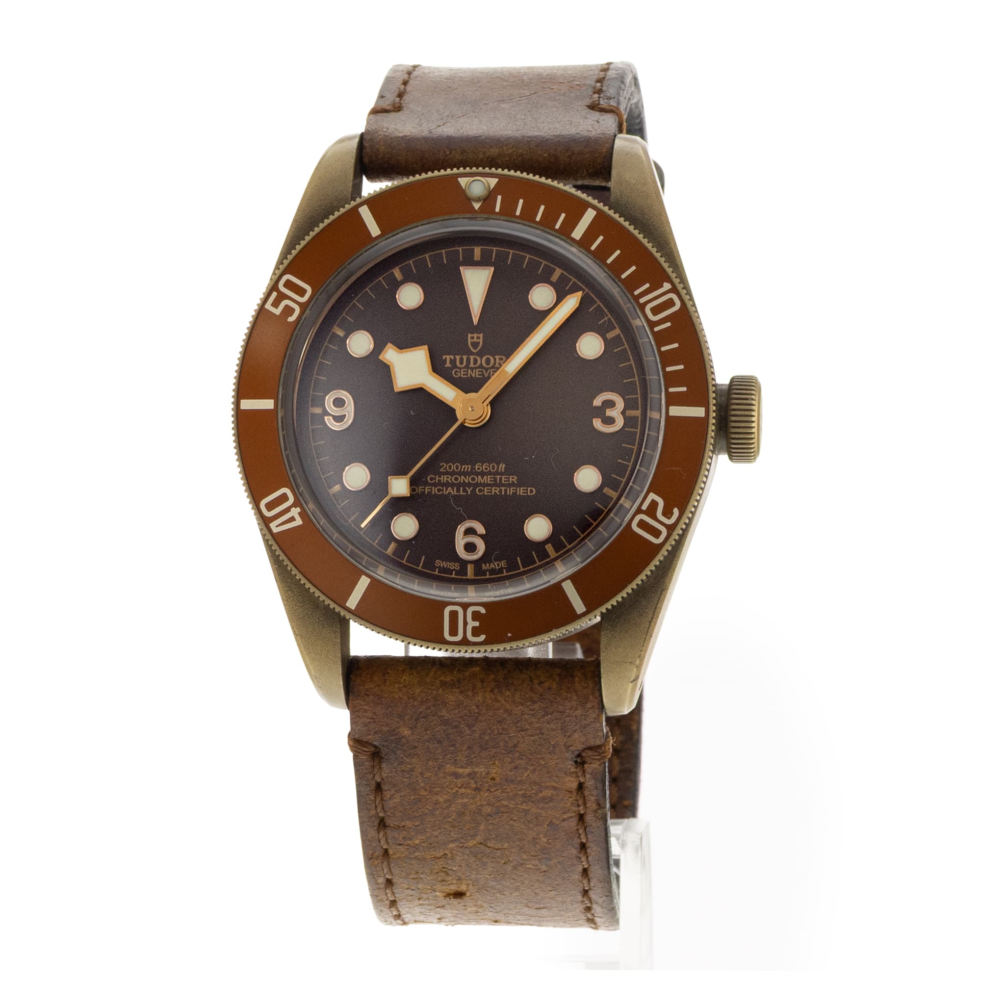 Tudor Black Bay Bronze 79250BM 43mm Brown Arabic Bronze Mens Watch 2020