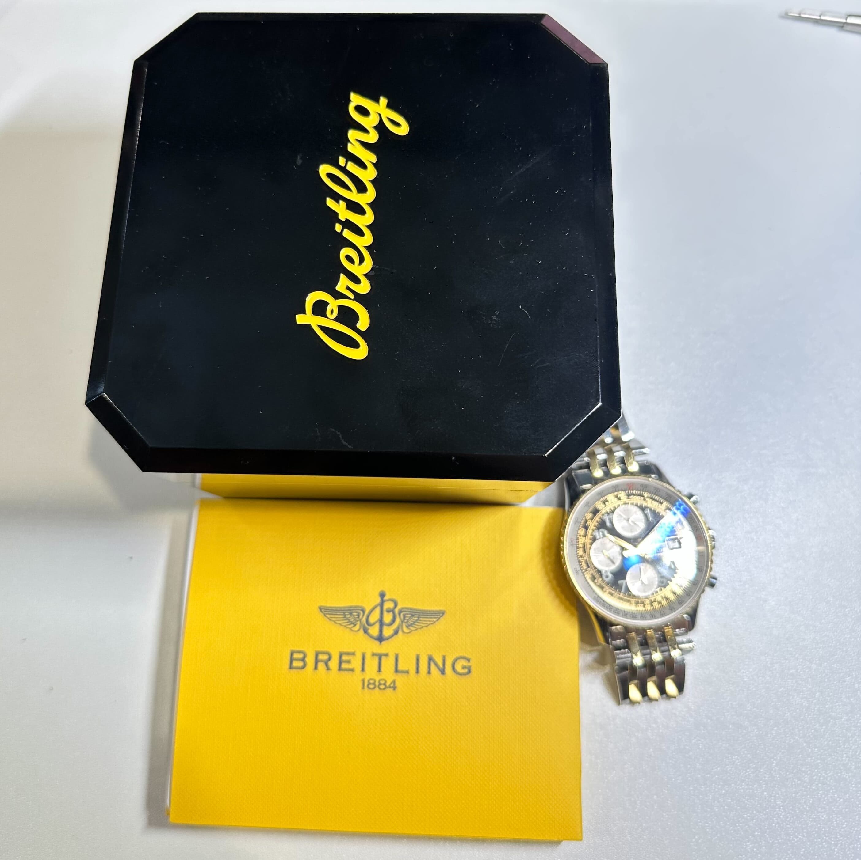 Breitling Avenger D13322 41mm Black Steel Gold