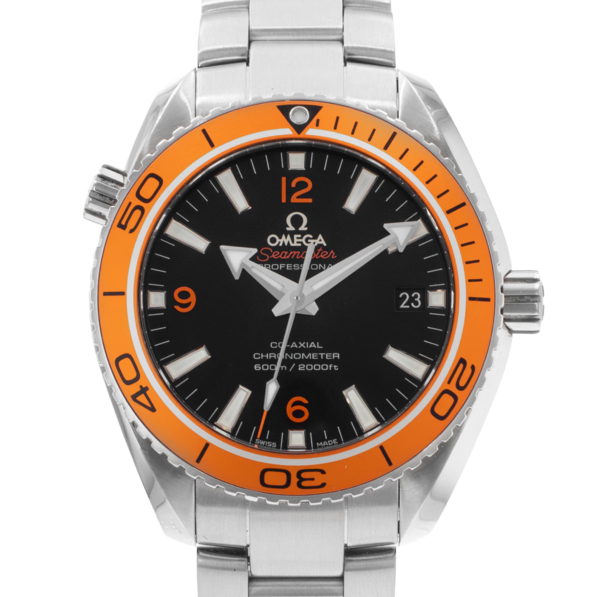 Omega Seamaster Planet Ocean 23230422101002 42mm Black Steel Mens Watch 2017