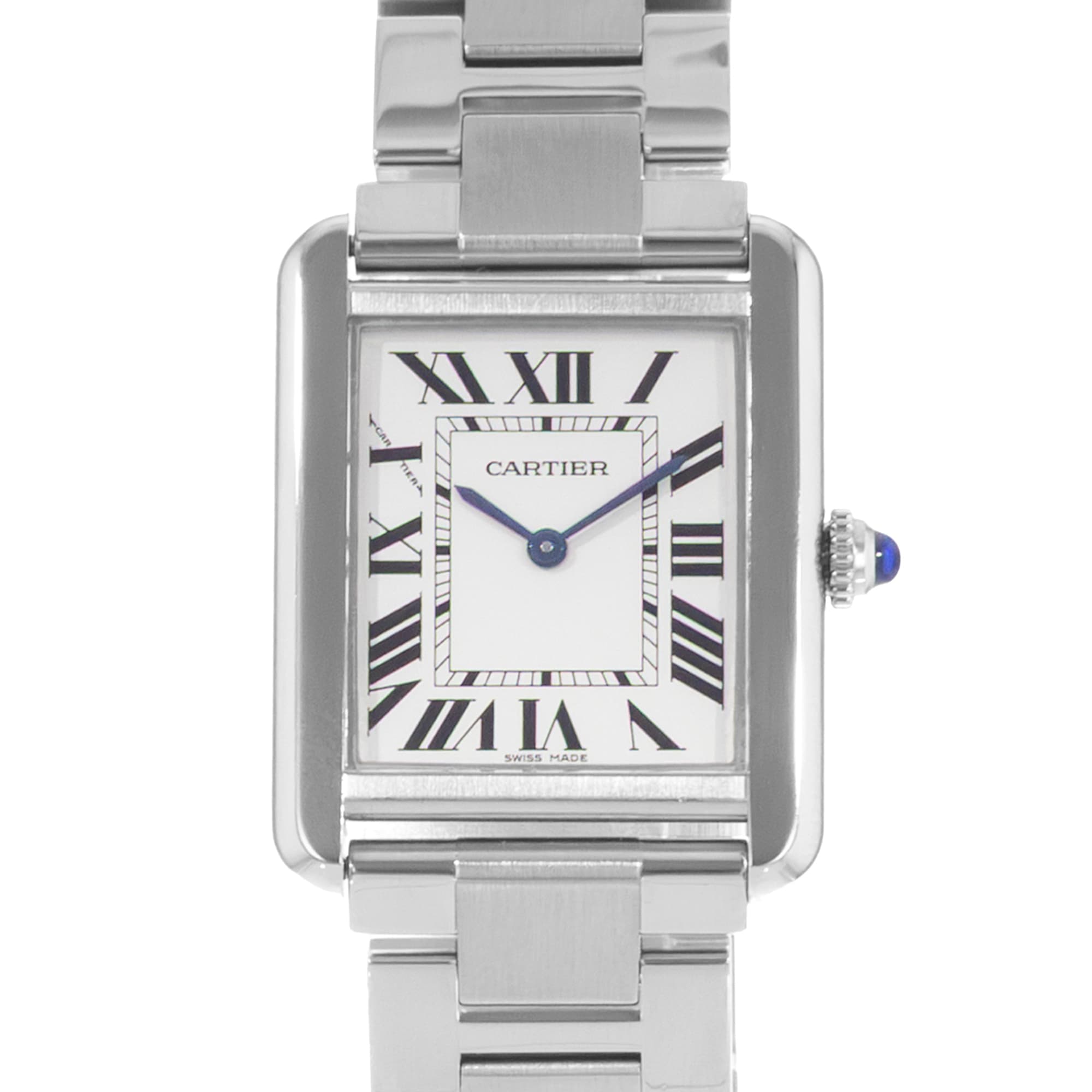 Cartier Tank Solo W5200013 3170 24x31 Small Silver Quartz Ladies Watch 2016
