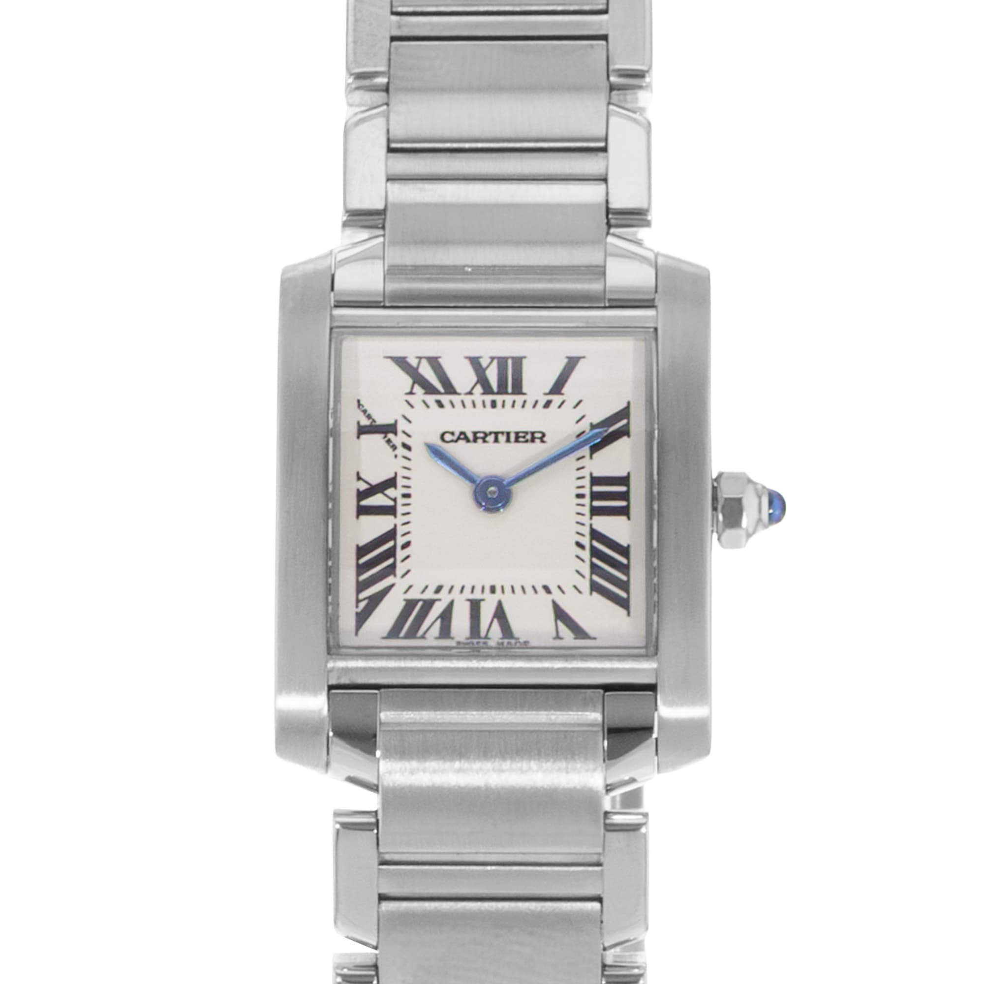 Cartier Tank Francaise W51008Q3 2384 20mm Steel Silver Arabic Ladies Watch 2004
