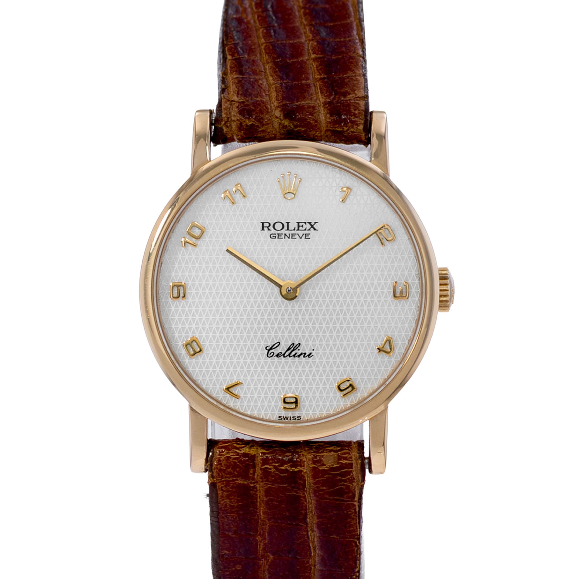 Rolex Cellini 5109 26mm Mother of Pearl Yellow Gold Manual Watch Ladies Watch