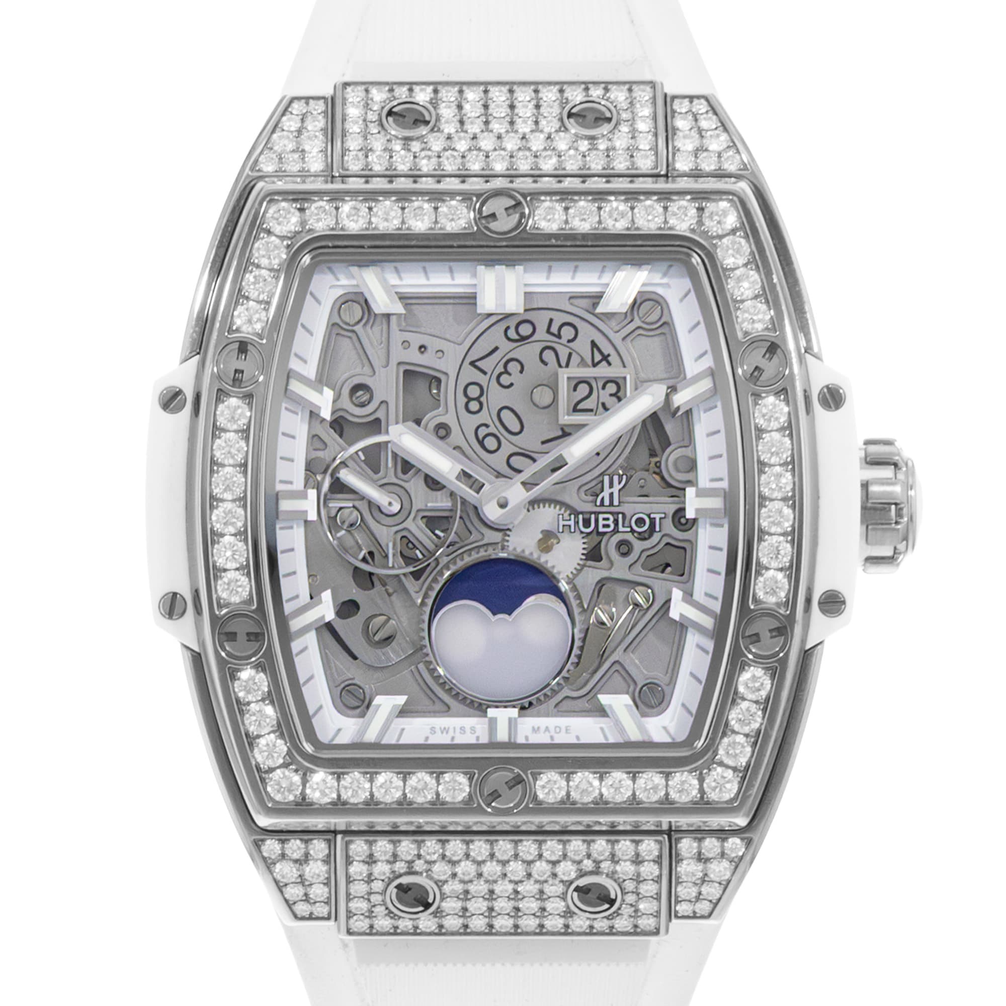 Hublot Spirit of Big Bang 647.NE.2070.RW.1604 42mm Diamond Titanium Mens Watch