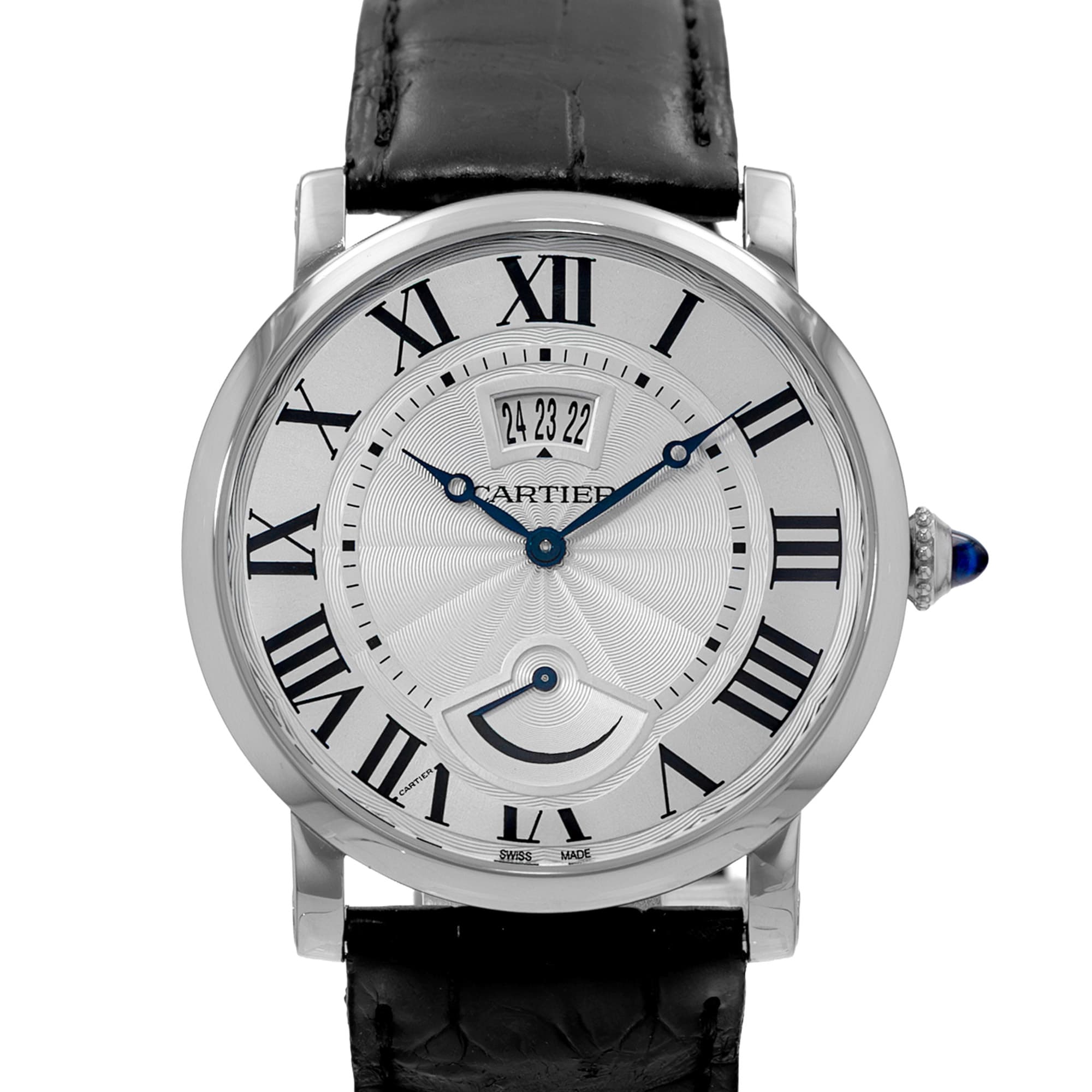 Cartier Rotonde 40 W1556369 3749 Silver Roman Steel Manual Mens Watch 2017