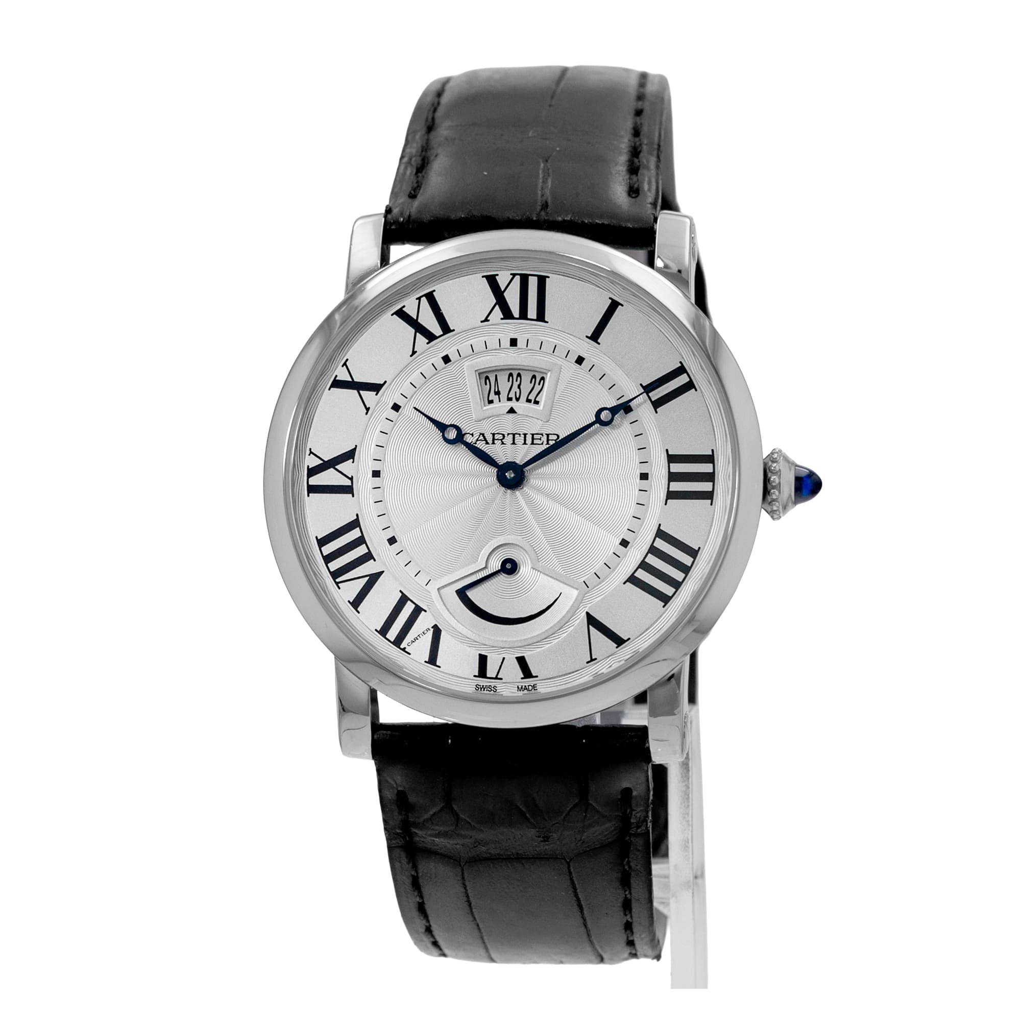 Cartier Rotonde 40 W1556369 3749 Silver Roman Steel Manual Mens Watch 2017