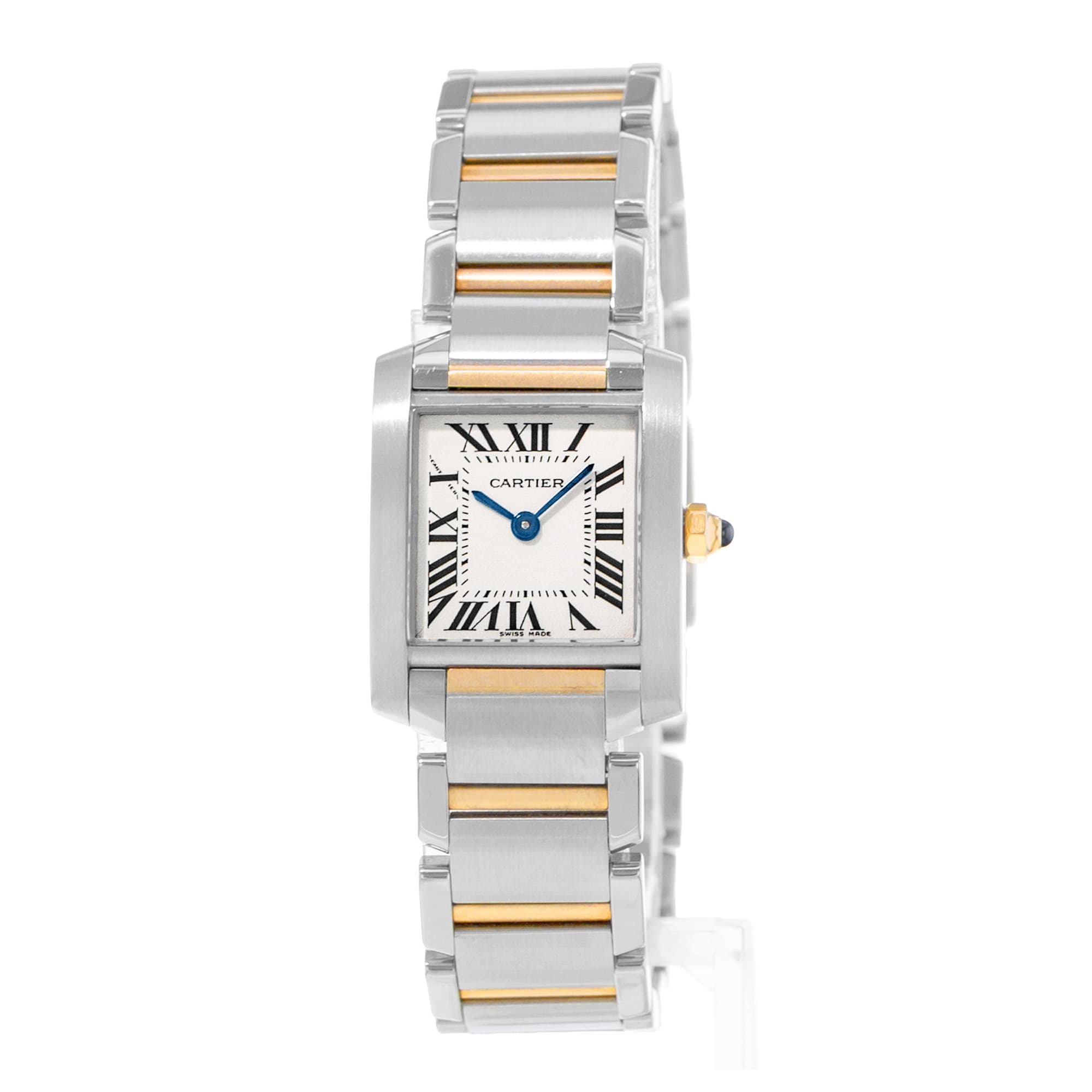 Cartier Tank Francaise 20mm W51007Q4 2384 Silver Roman Gold Ladies Watch 2010