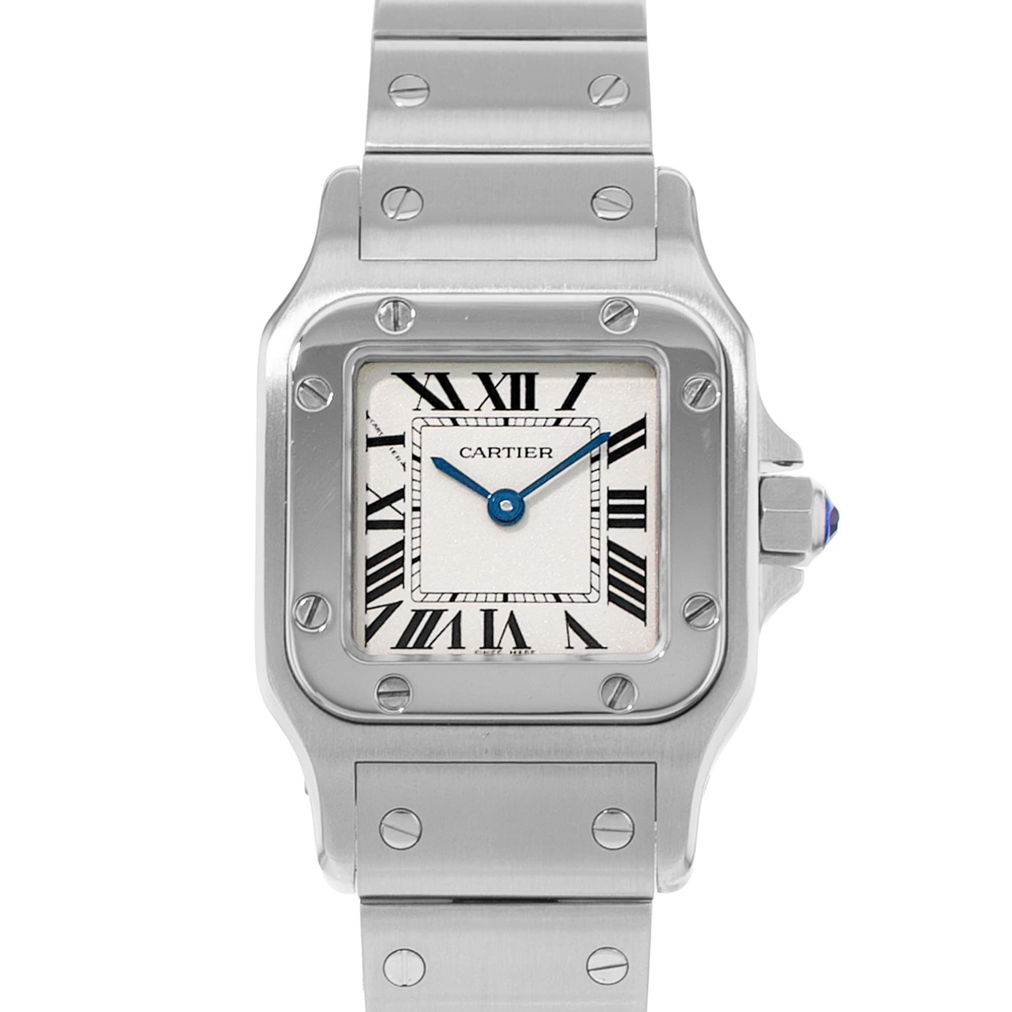 Cartier Santos Galbee 24 W200Cartier Santos Galbee 24 ref # W20056D6 1565, Serial # 1565230874RX, Silver dial, 24mm Steel, Box: No, Papers: No, Circa 201056D6 1565 Silver Roman Steel Ladies Watch 2010