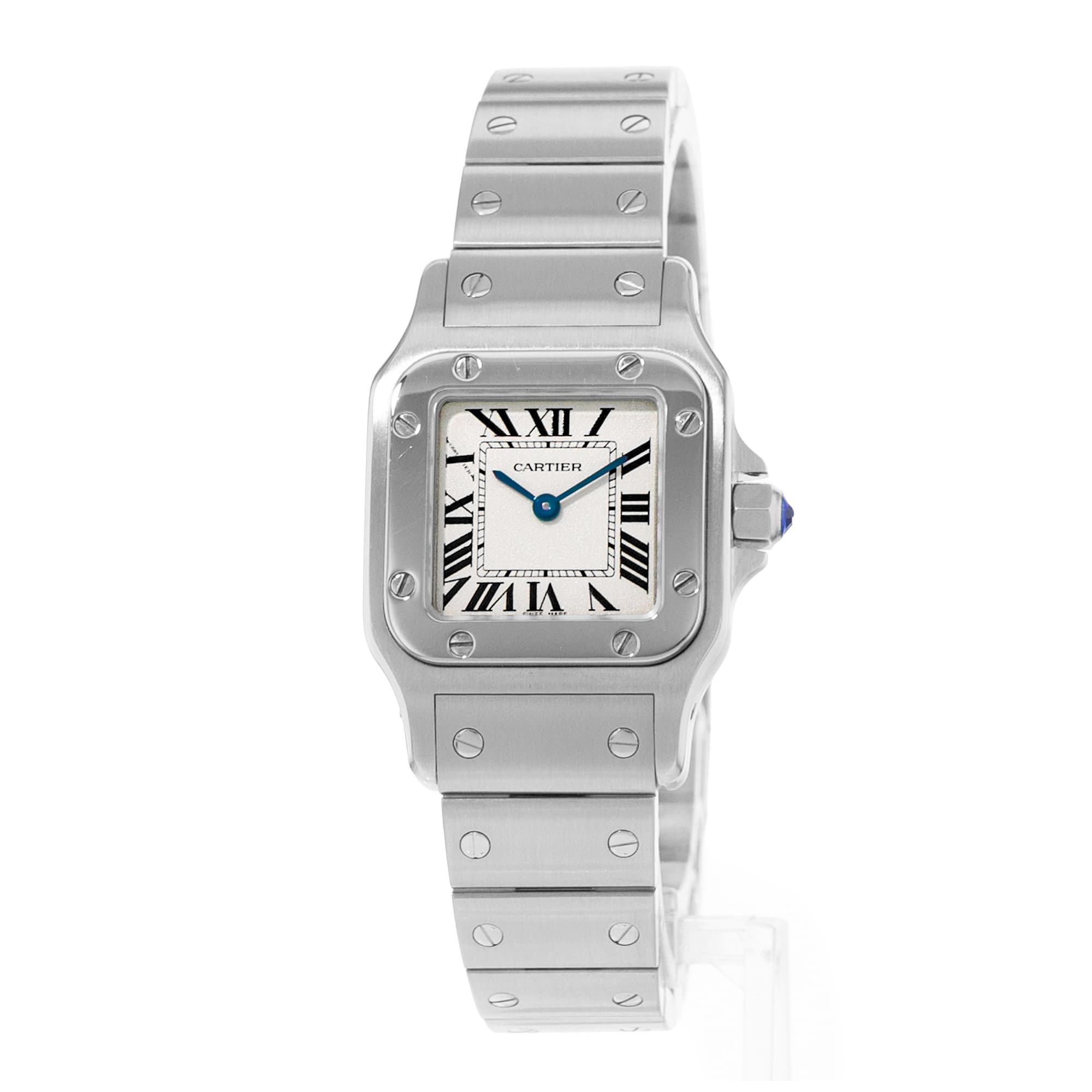 Cartier Santos Galbee 24 W200Cartier Santos Galbee 24 ref # W20056D6 1565, Serial # 1565230874RX, Silver dial, 24mm Steel, Box: No, Papers: No, Circa 201056D6 1565 Silver Roman Steel Ladies Watch 2010