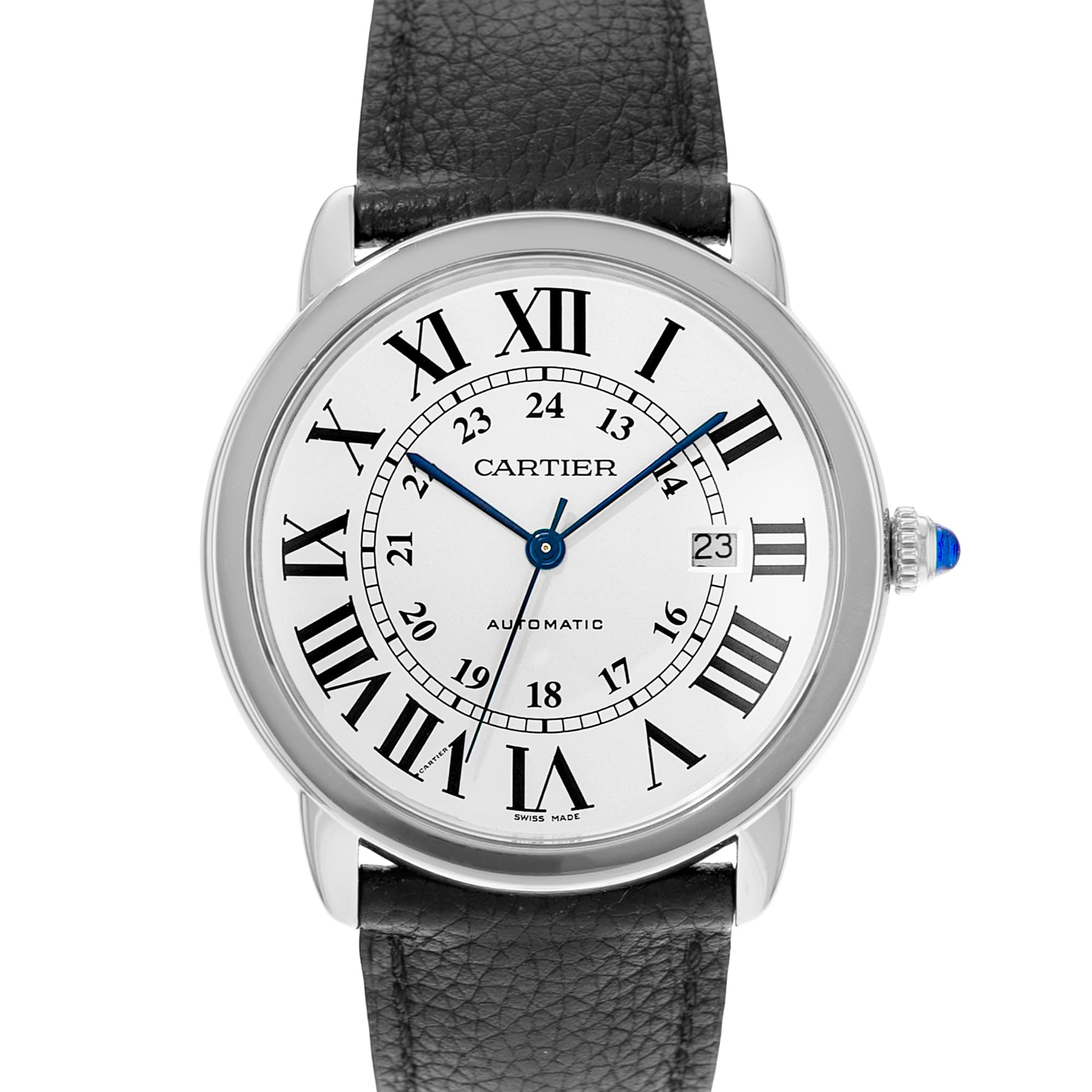 Cartier Ronde Solo 42mm W6701010 3517 Silver Steel Automatic Mens Watch 2015