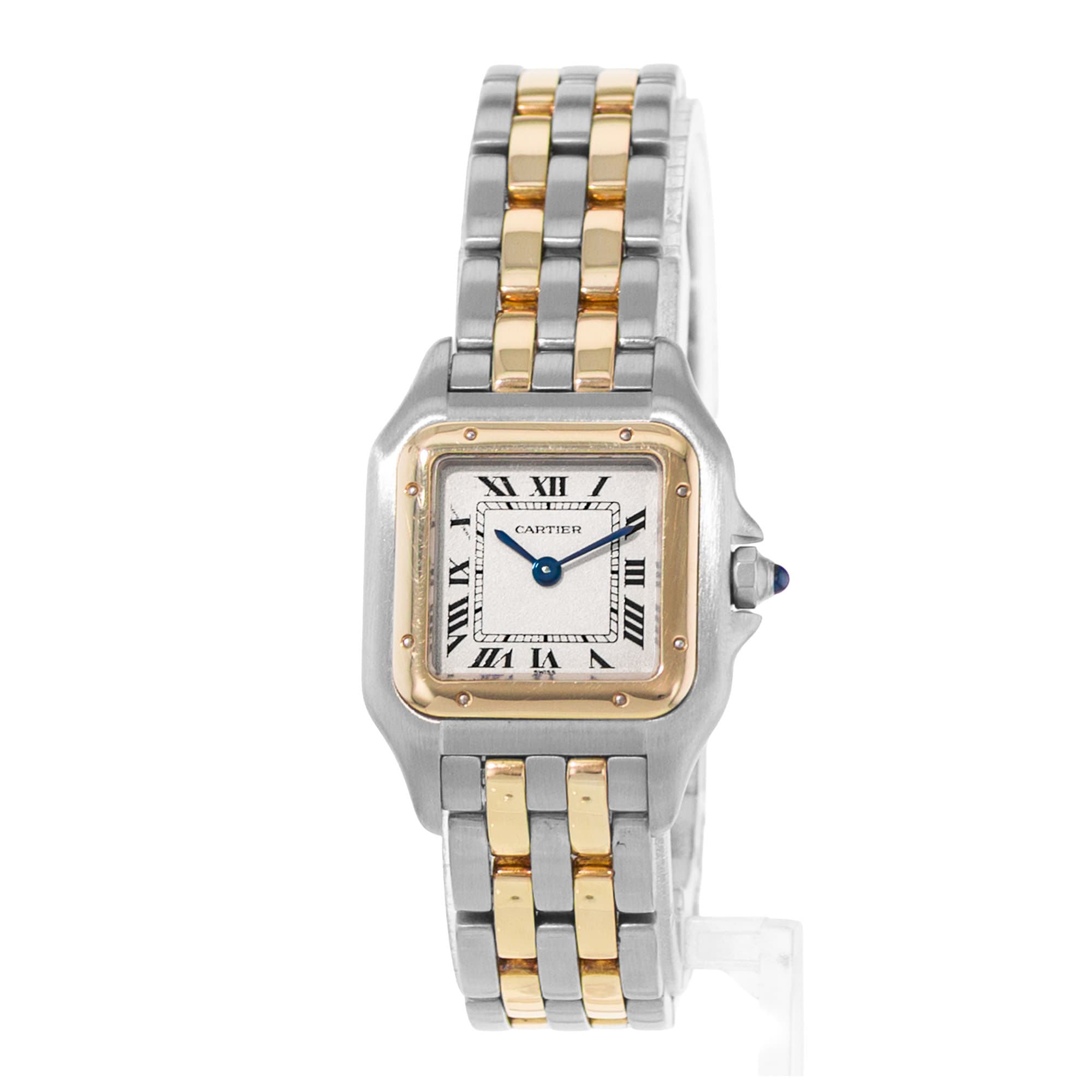 Cartier Panthere W25029B6 22mm Silver Steel Yellow Gold Quartz Ladies Watch 2000