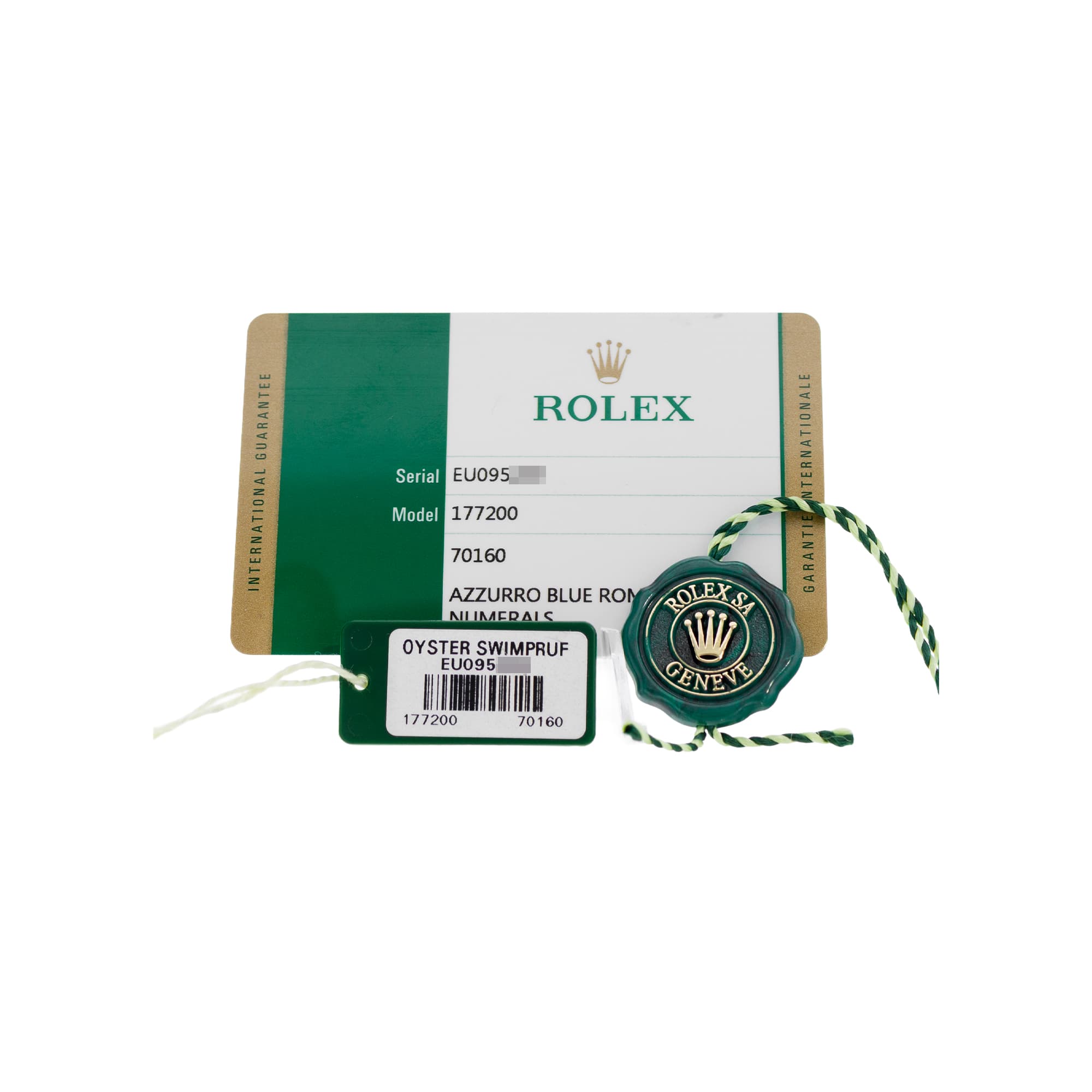 Rolex Oyster Perpetual 31 177200 Blue Roman Steel Oyster Ladies Watch 2016