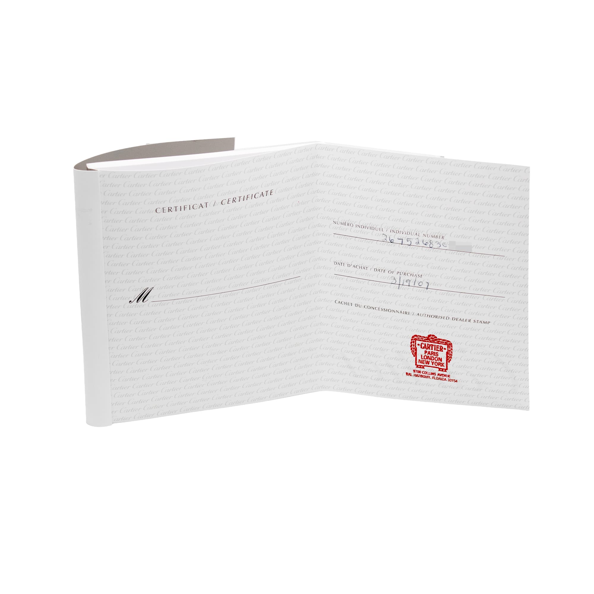 Cartier Roadster W62016V3 2675 31mm Silver Roman Steel Quartz Ladies Watch 2007