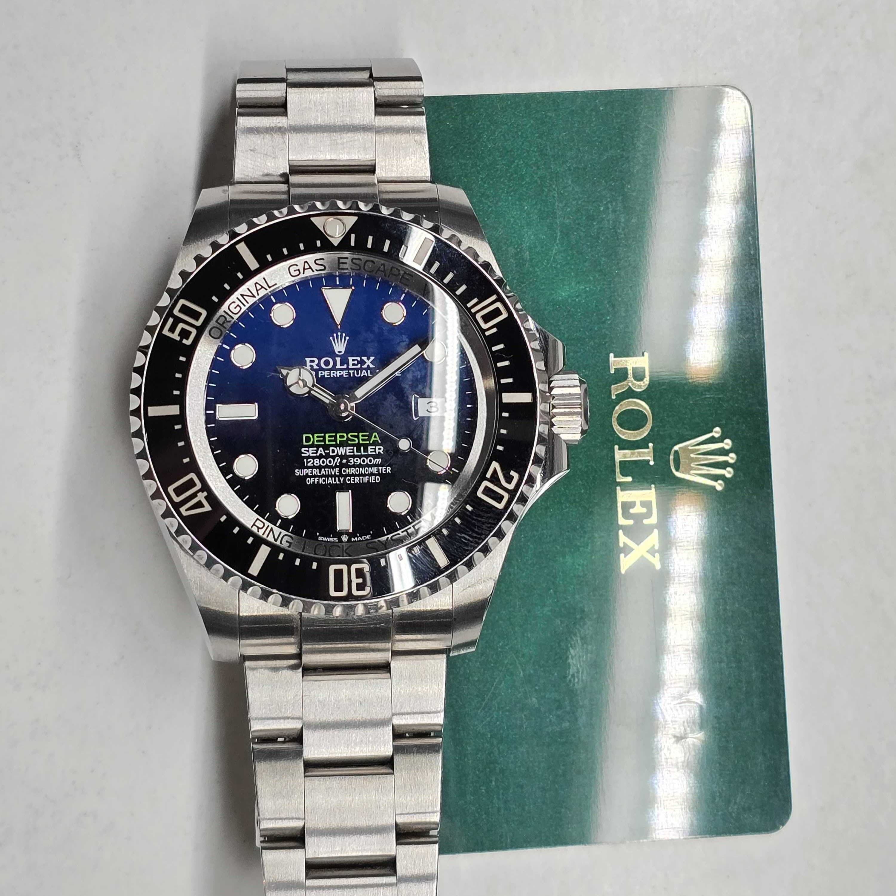 Rolex Sea-Dweller Deepsea 126660 44mm James Cameron Blue Steel Mens Watch 2022