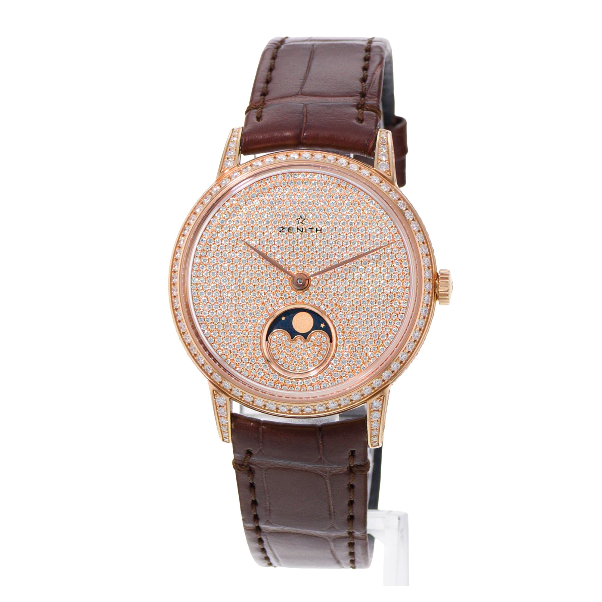 Zenith Elite Ultra Thin 22.2320.690 36mm Diamond Rose Gold Ladies Watch 2015