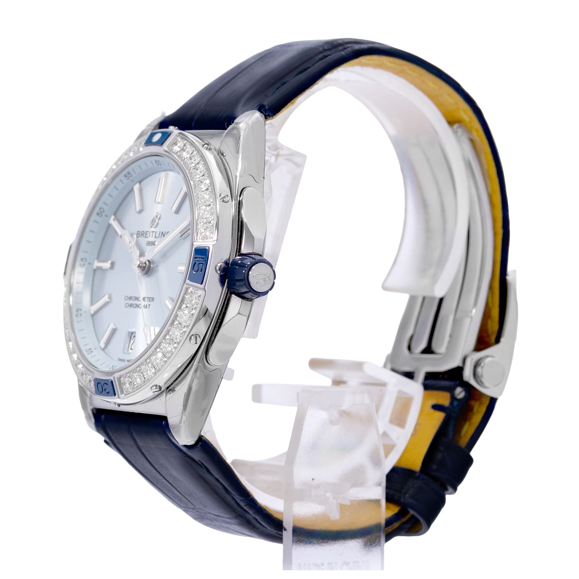 Breitling Chronomat 38 A17356531C1P1 38mm Diamond Ice Blue Steel Stickers 2025