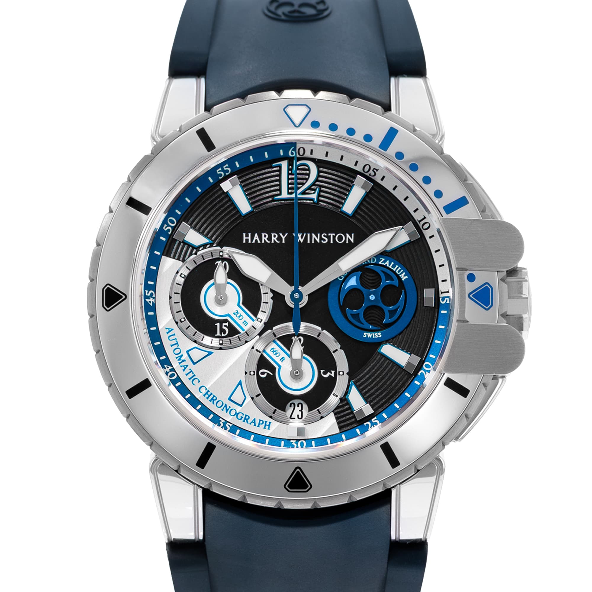 Harry Winston Project Z Ocean 410-MCA44WZ 44mm Diver 18k Gold Zalium Mens Watch