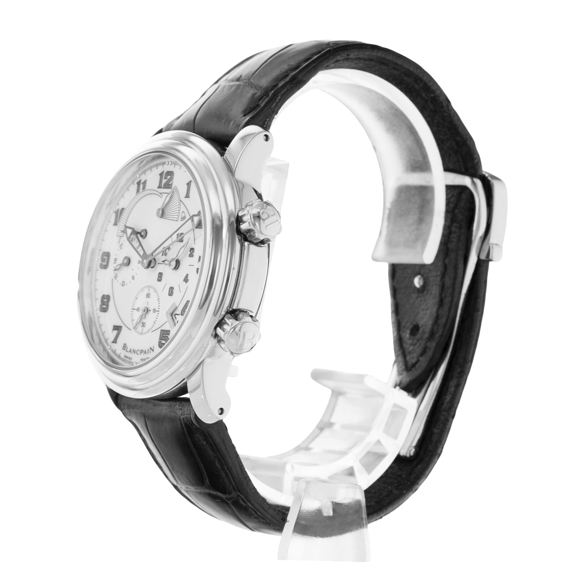 Blancpain Leman Reveil GMT 2041-1127M-53B 40mm Steel Power Mens Watch 2020