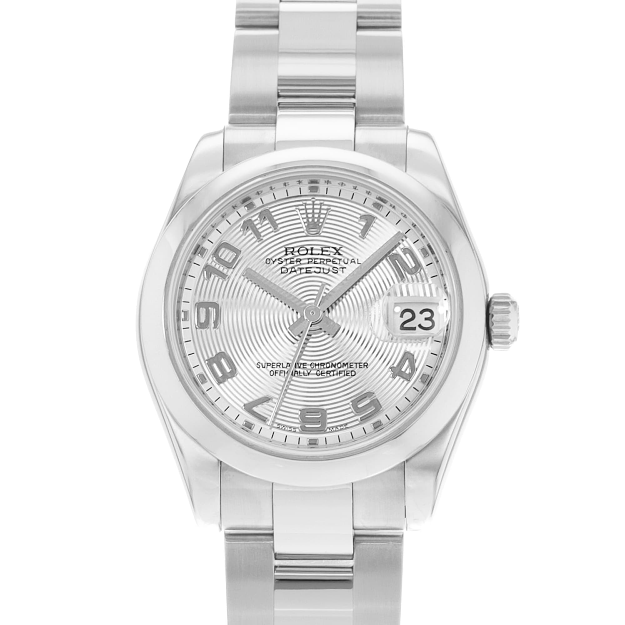 Rolex Datejust 31 178240 Silver Concentric Dial Steel Ladies Watch Card 2013