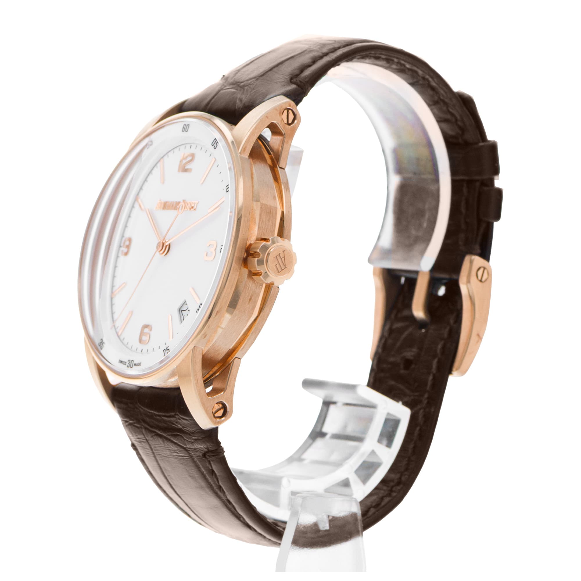 Audemars Piguet Code 11.59 15210OR.OO.A099CR.01 White 18k Rose Gold Mens Watch