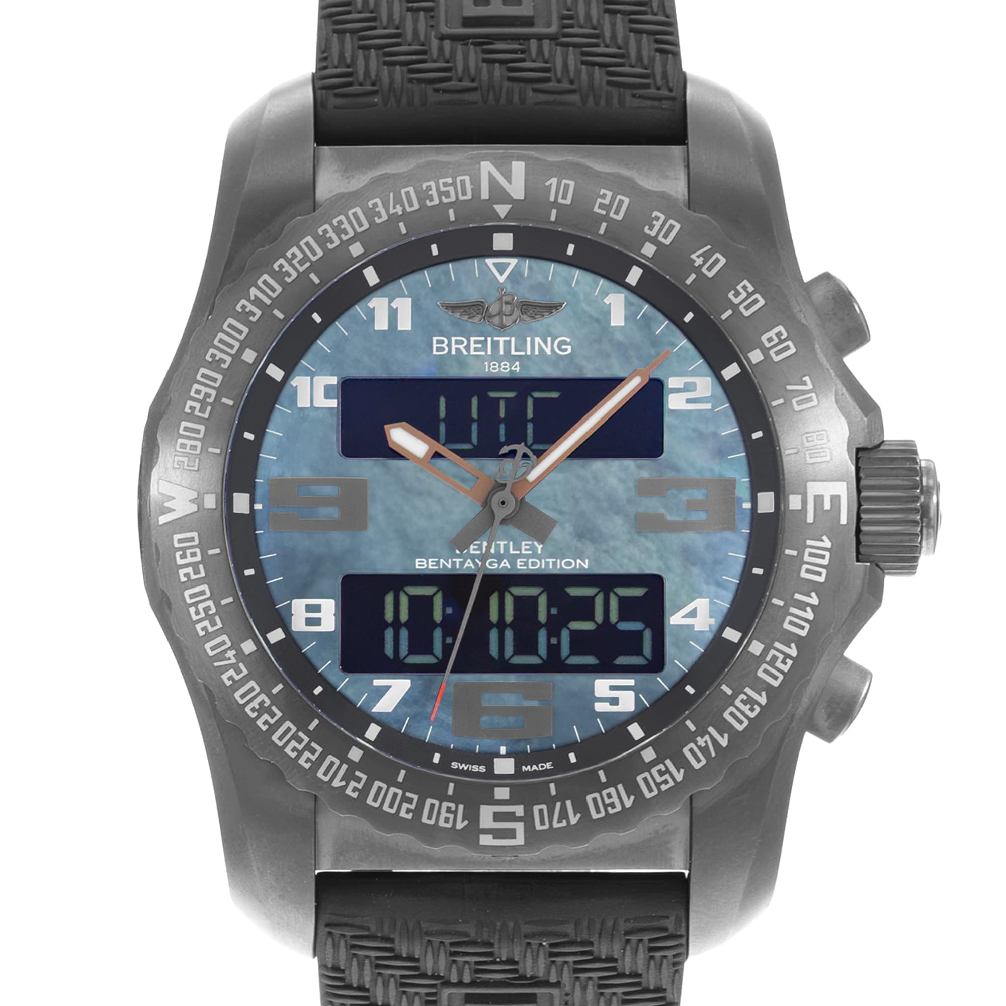 Breitling Cockpit B50 VB5010 46mm MOP Titanium Mens Watch Box Papers