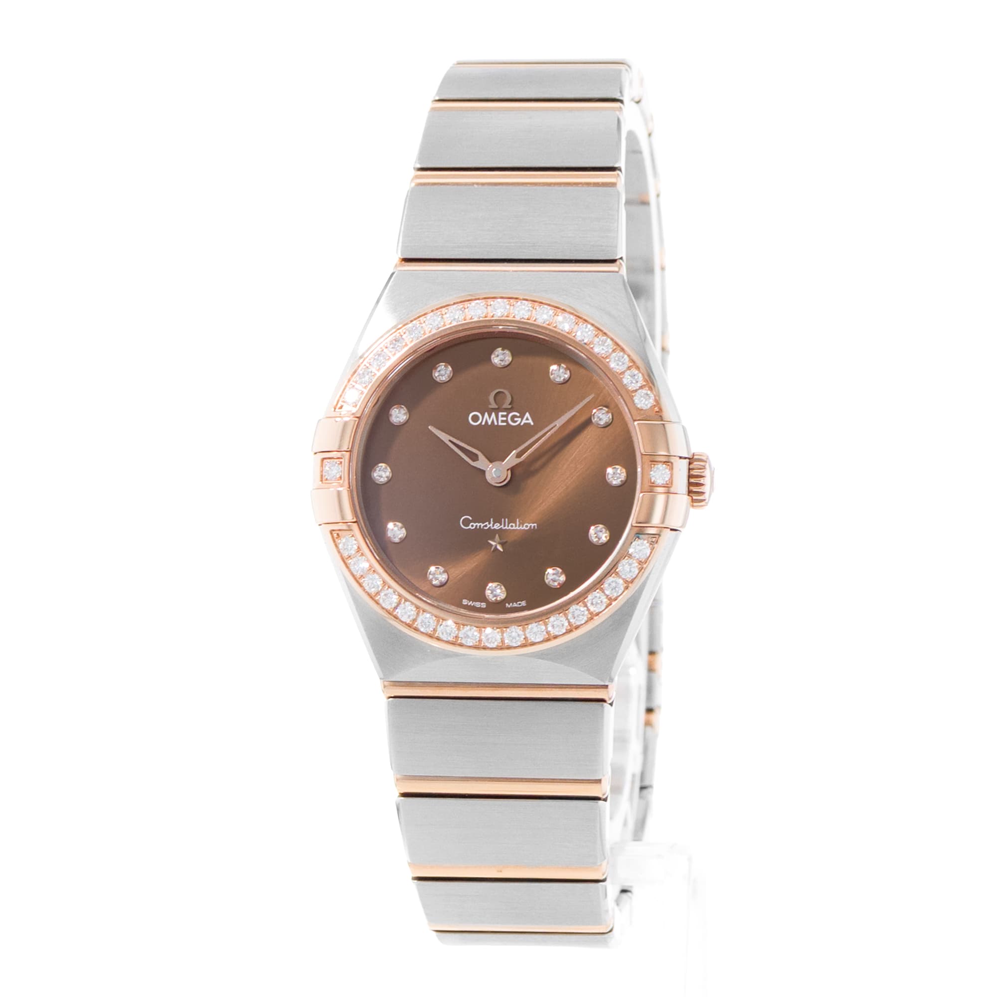 Omega Constellation 131.25.28.60.63.001 28mm Steel 18k Rose Gold with Card
