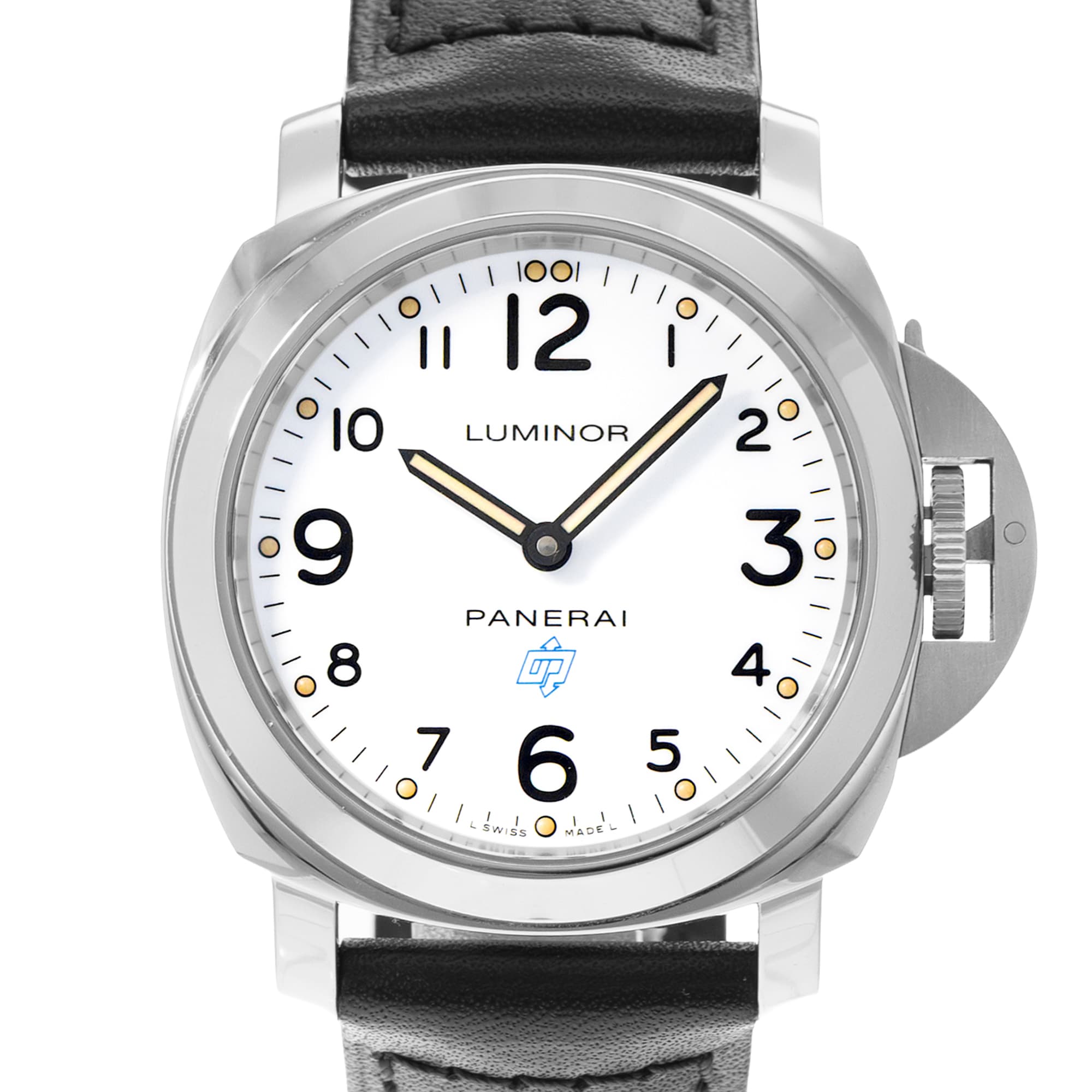 Panerai Luminor Base Logo PAM00630 44mm White Dial Steel Mens Watch Box
