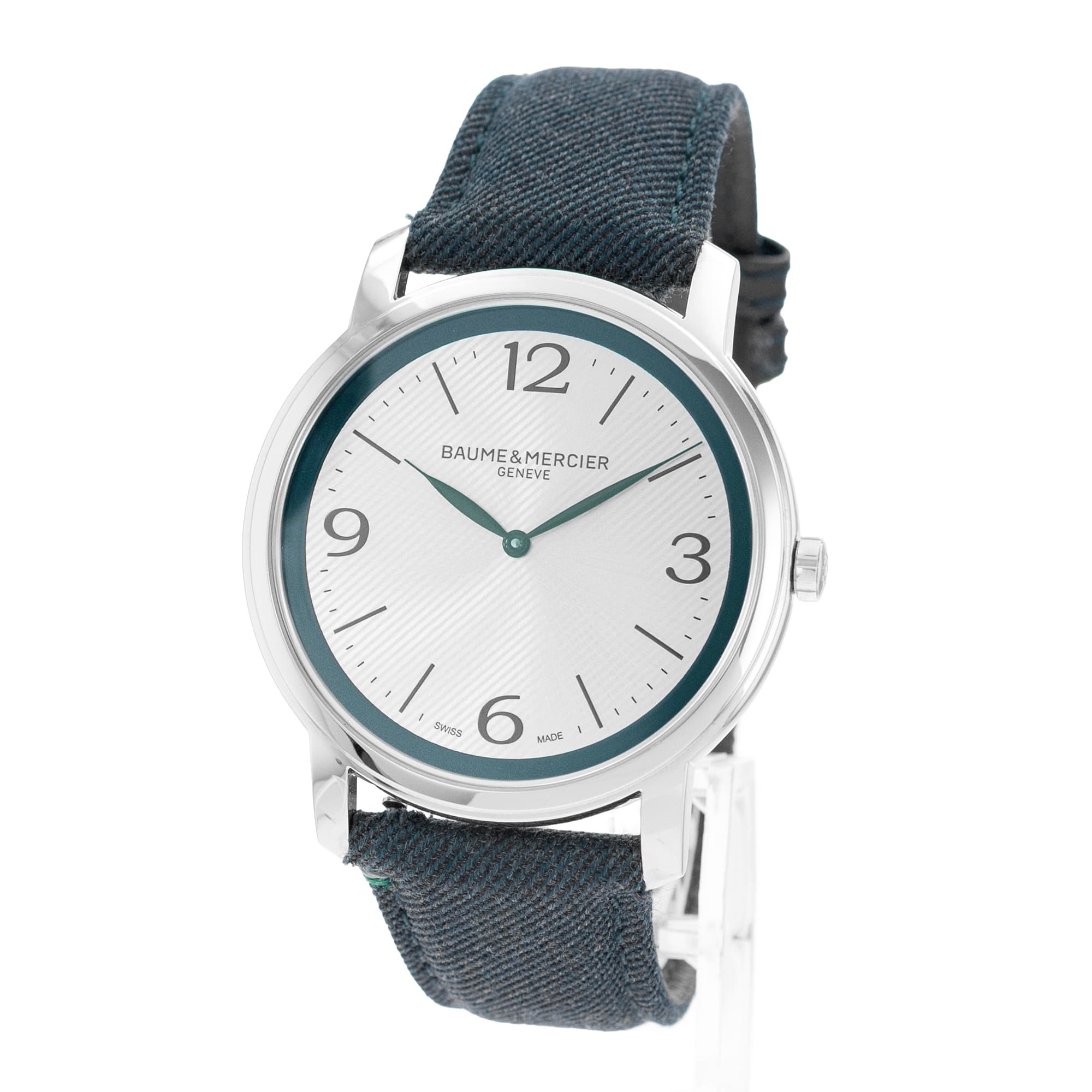 Baume & Mercier Classima M0A10705 42mm Silver Dial Steel Mens Watch Box Card