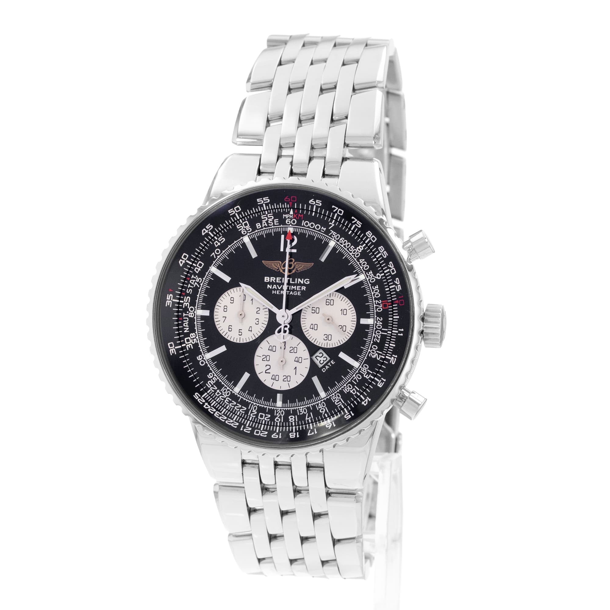Breitling Navitimer Heritage A3535024/B554 43mm Steel Mens Watch Box Papers
