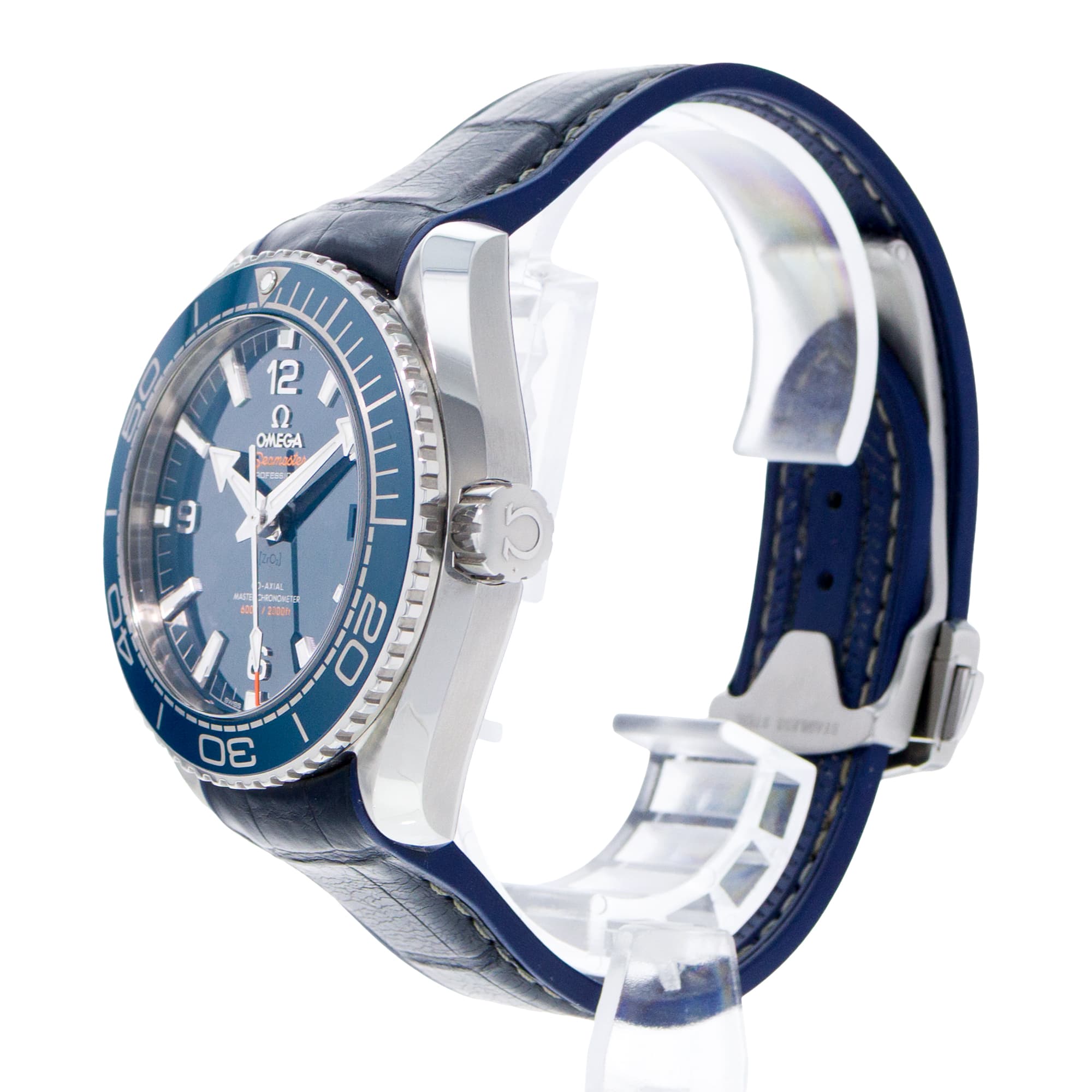 Omega Seamaster Planet Ocean 215.33.40.20.03.001 40mm Blue Dial Steel Mens Watch