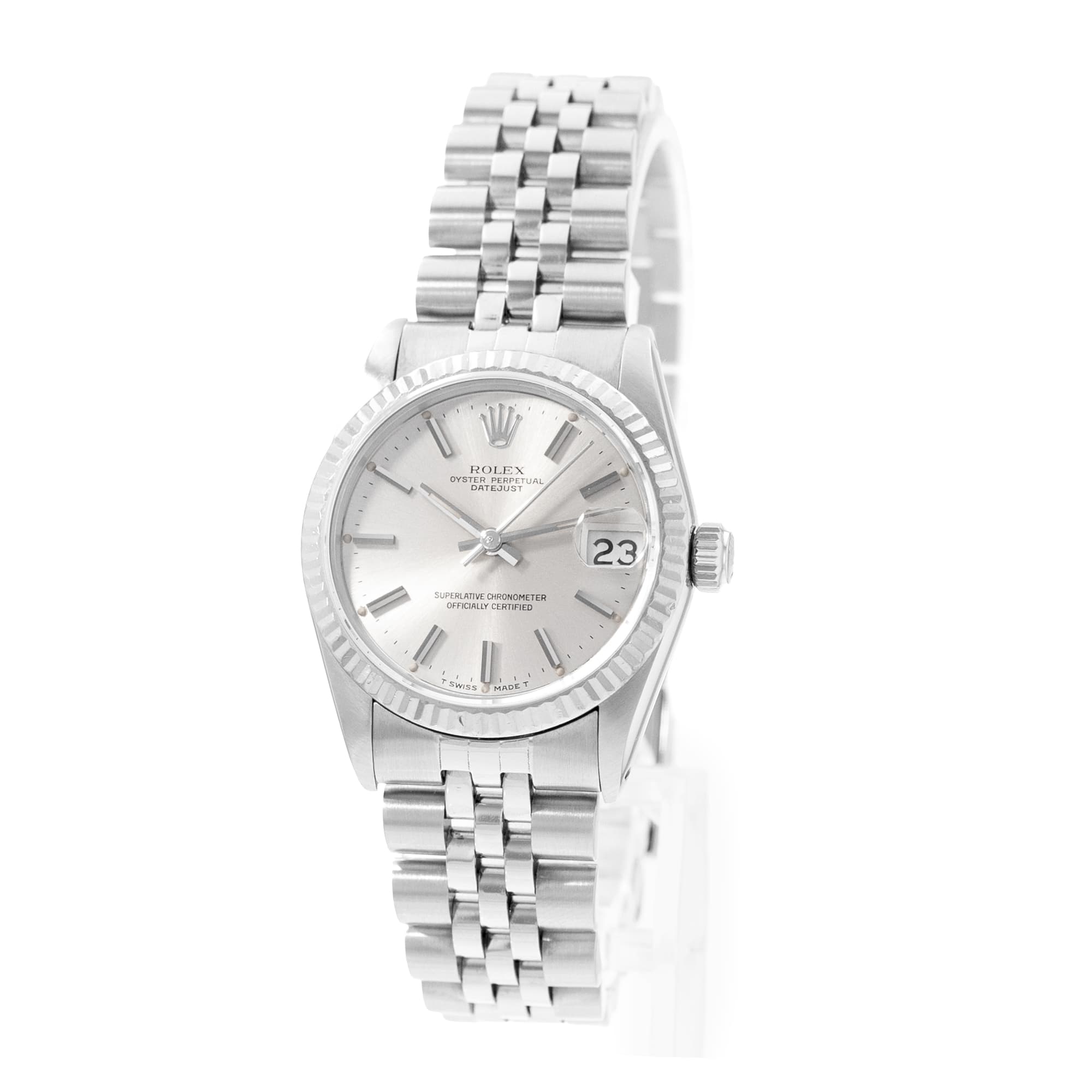 Rolex Datejust 31 68274 Silver Dial Steel Automatic Ladies Watch Papers 1984