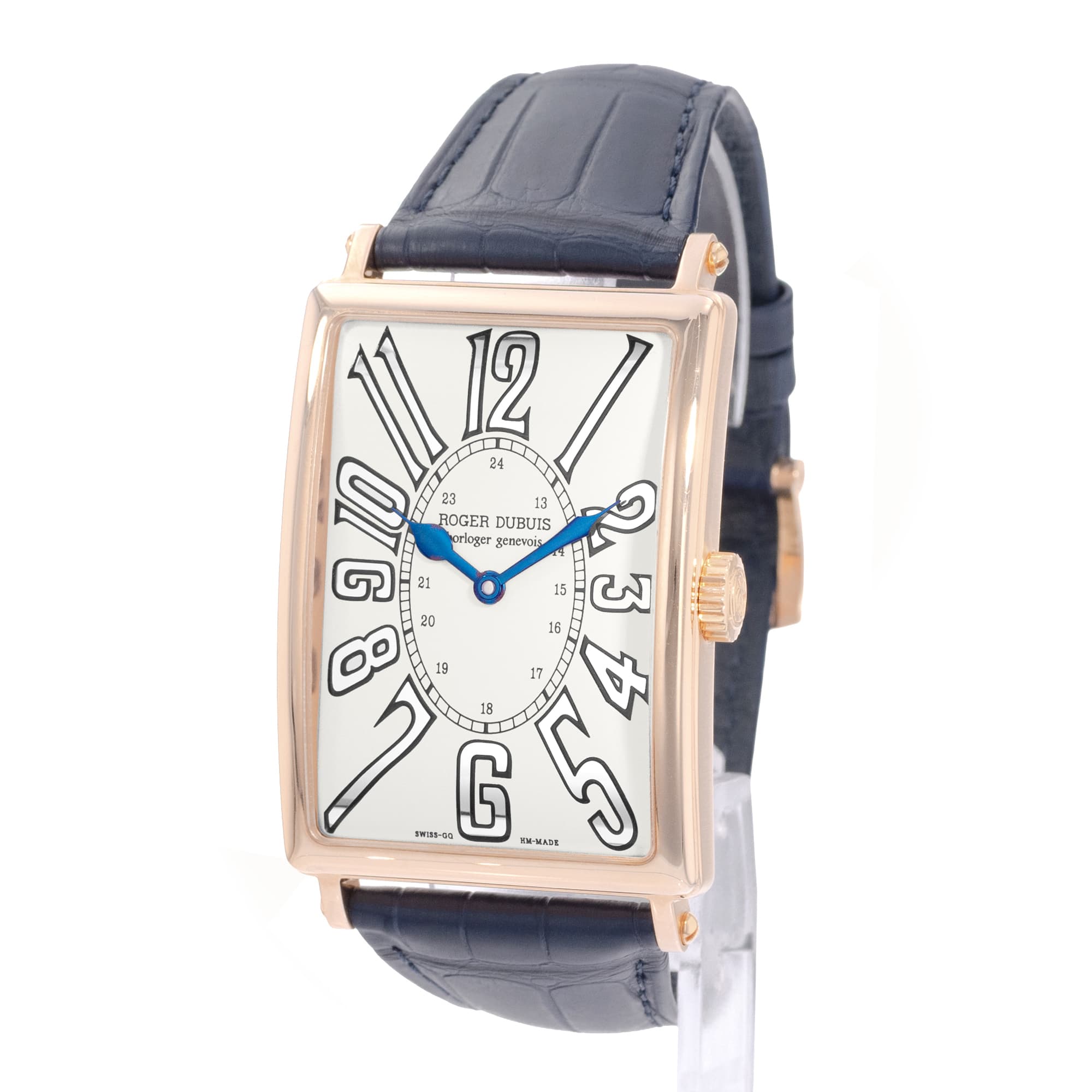 Roger Dubuis Much More M34575 34mm Rose Gold Leather Mens Watch Box Paper 2002