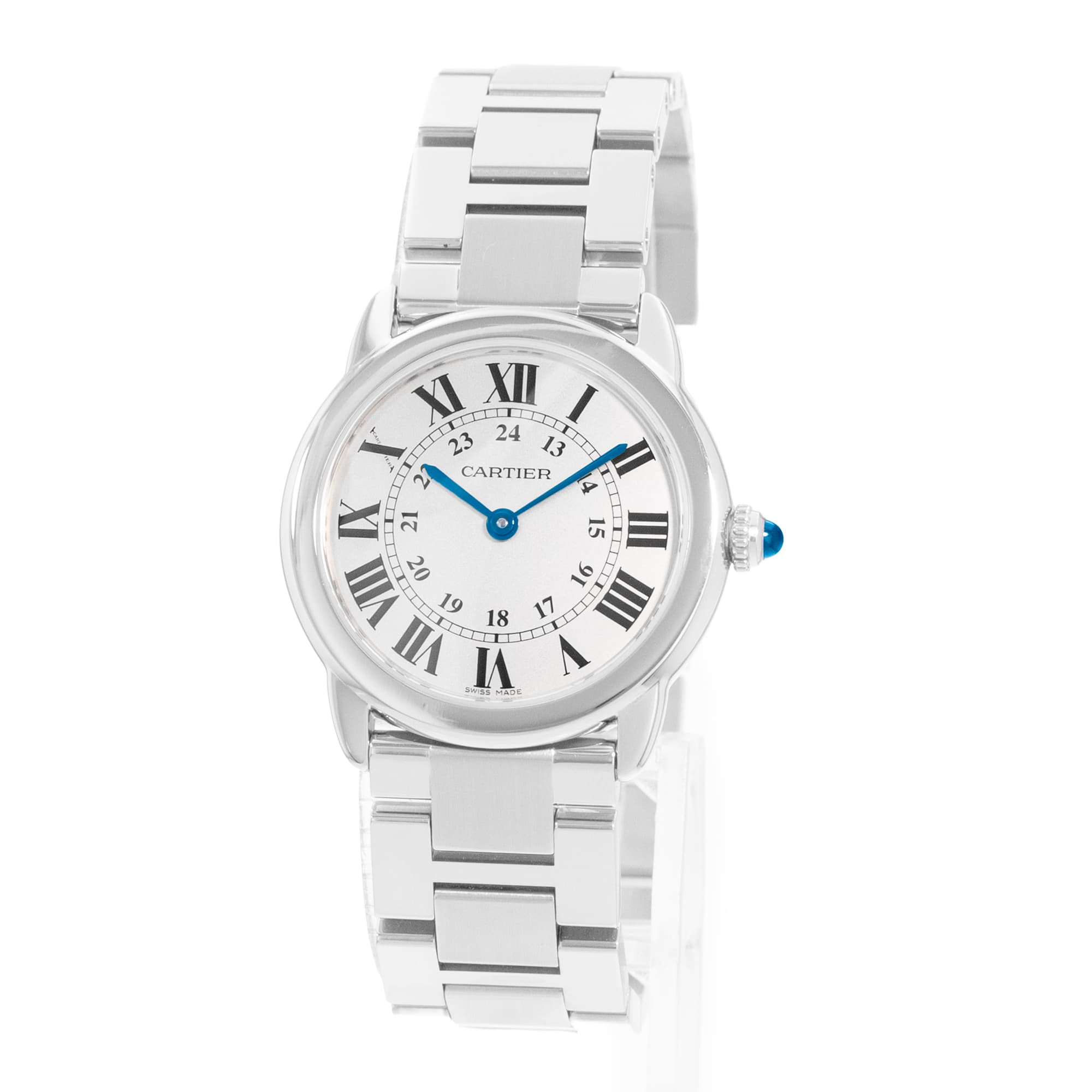 Cartier Ronde Solo de Cartier W6701004 3601 29mm Silver Steel Ladies Watch Card