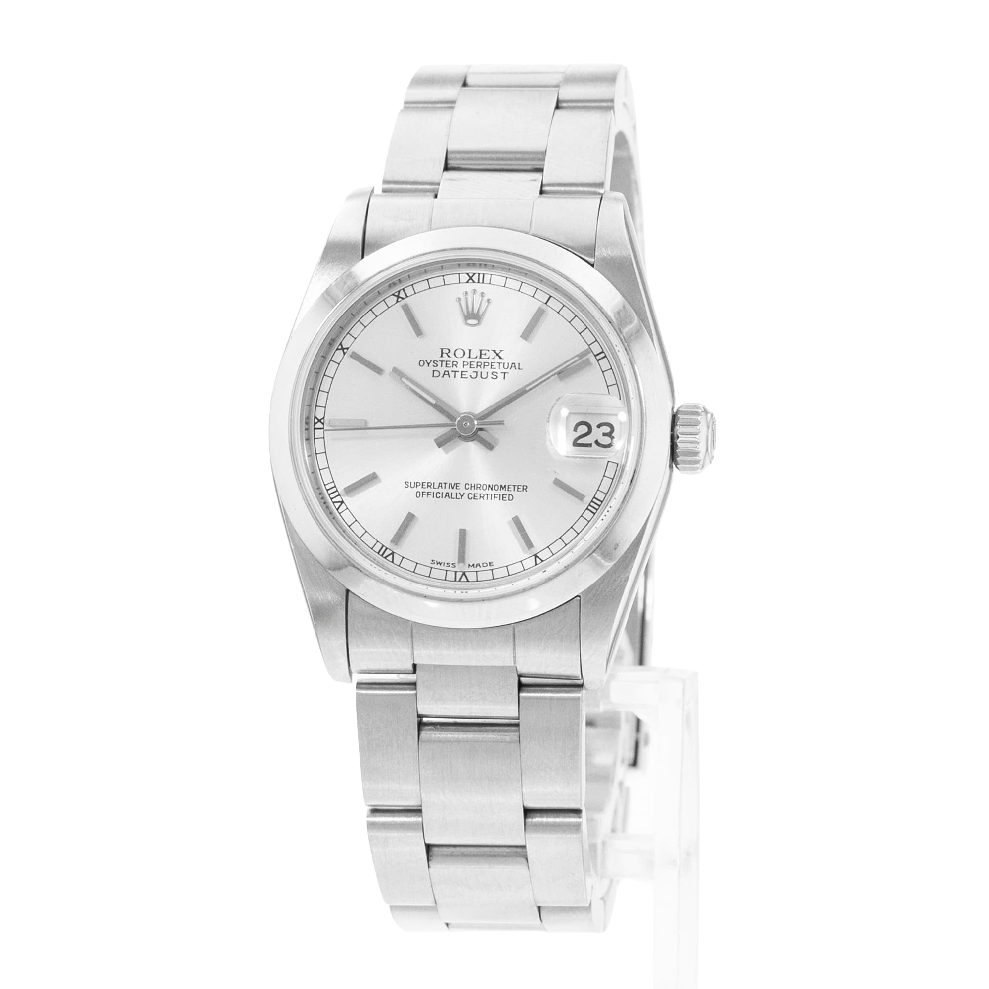 Rolex Datejust 31 78240 Silver Index Steel Oyster Ladies Watch Papers 2004