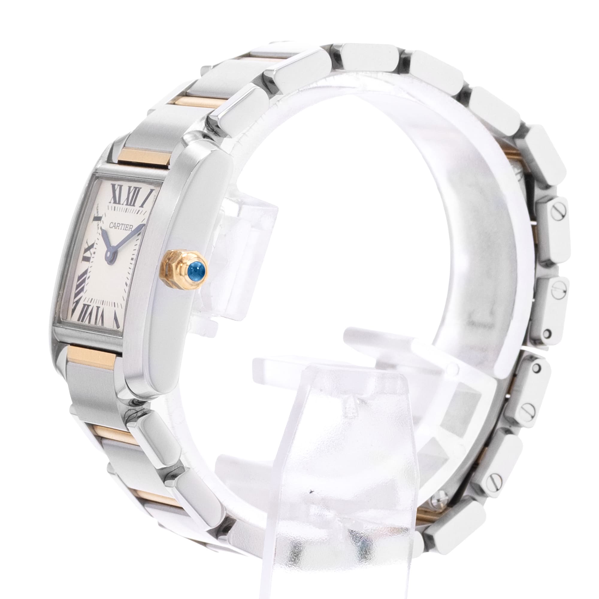 Cartier Francaise W51007Q4 2384 20mm Silver Roman Steel Gold Ladies Watch 2015
