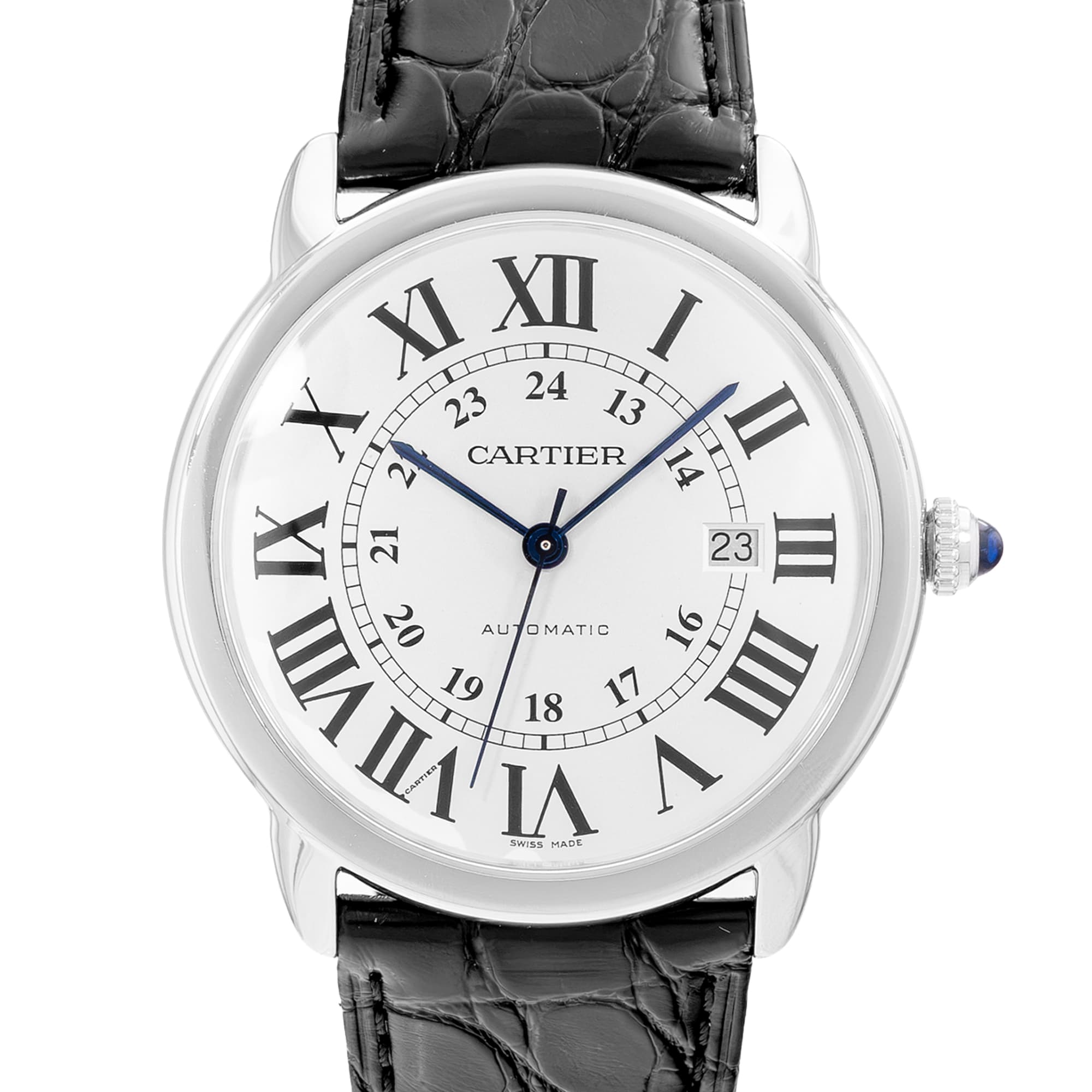 Cartier Ronde Solo de Cartier W6701010 3517 42mm Silver Dial Steel Mens Watch