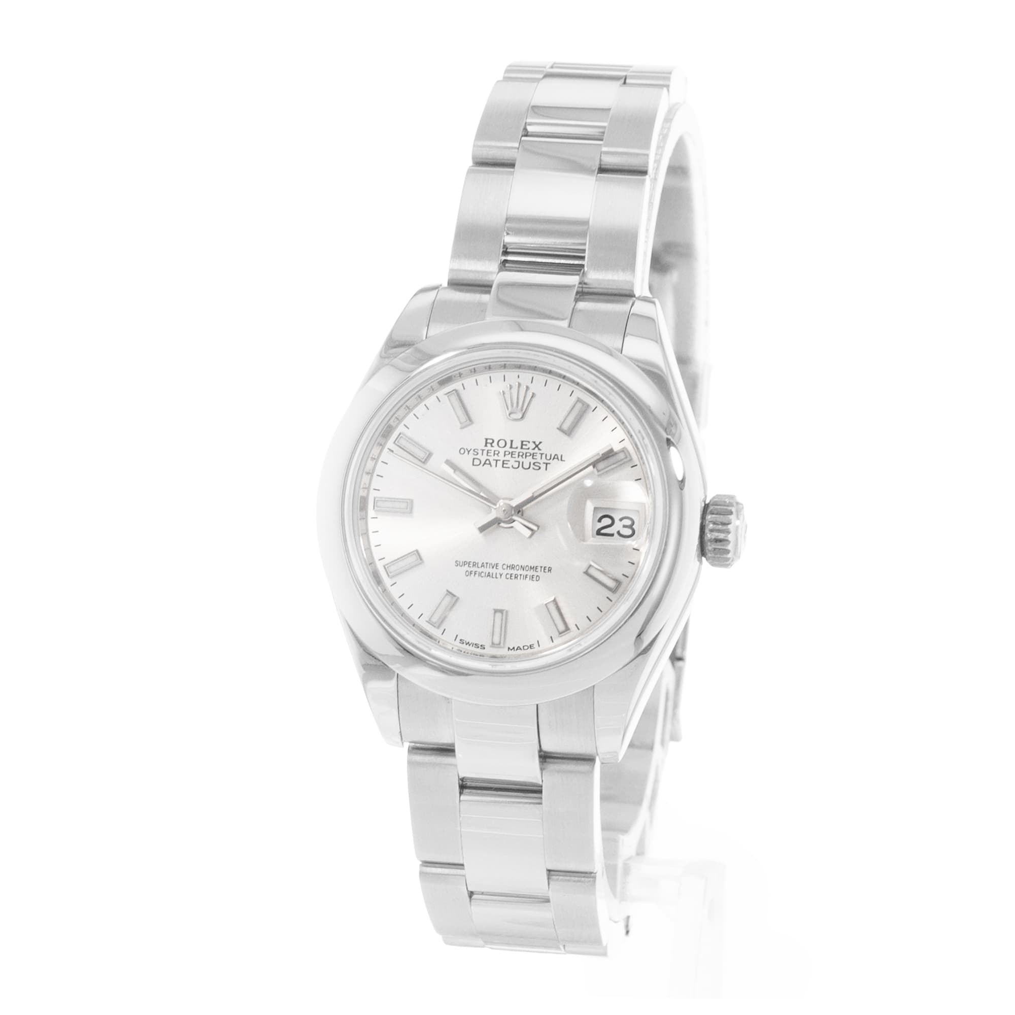 Rolex Datejust 28 279160 Silver Dial Steel Oyster Automatic Ladies Watch Card