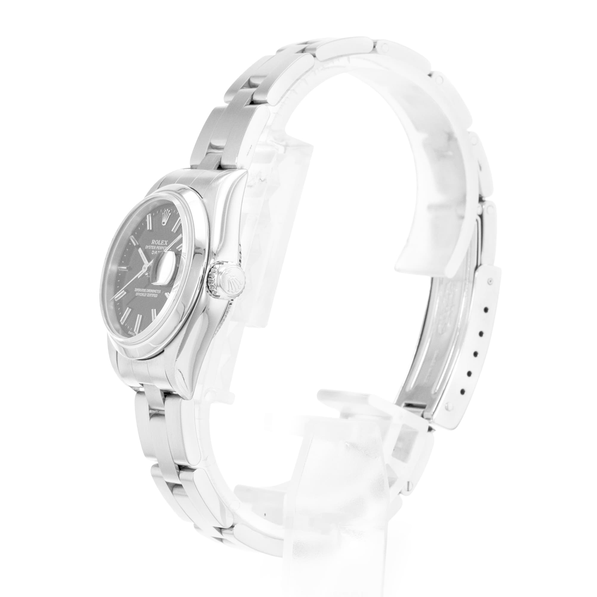 Rolex Oyster Perpetual 26 79160 Black Index Steel Oyster Ladies Watch 2000