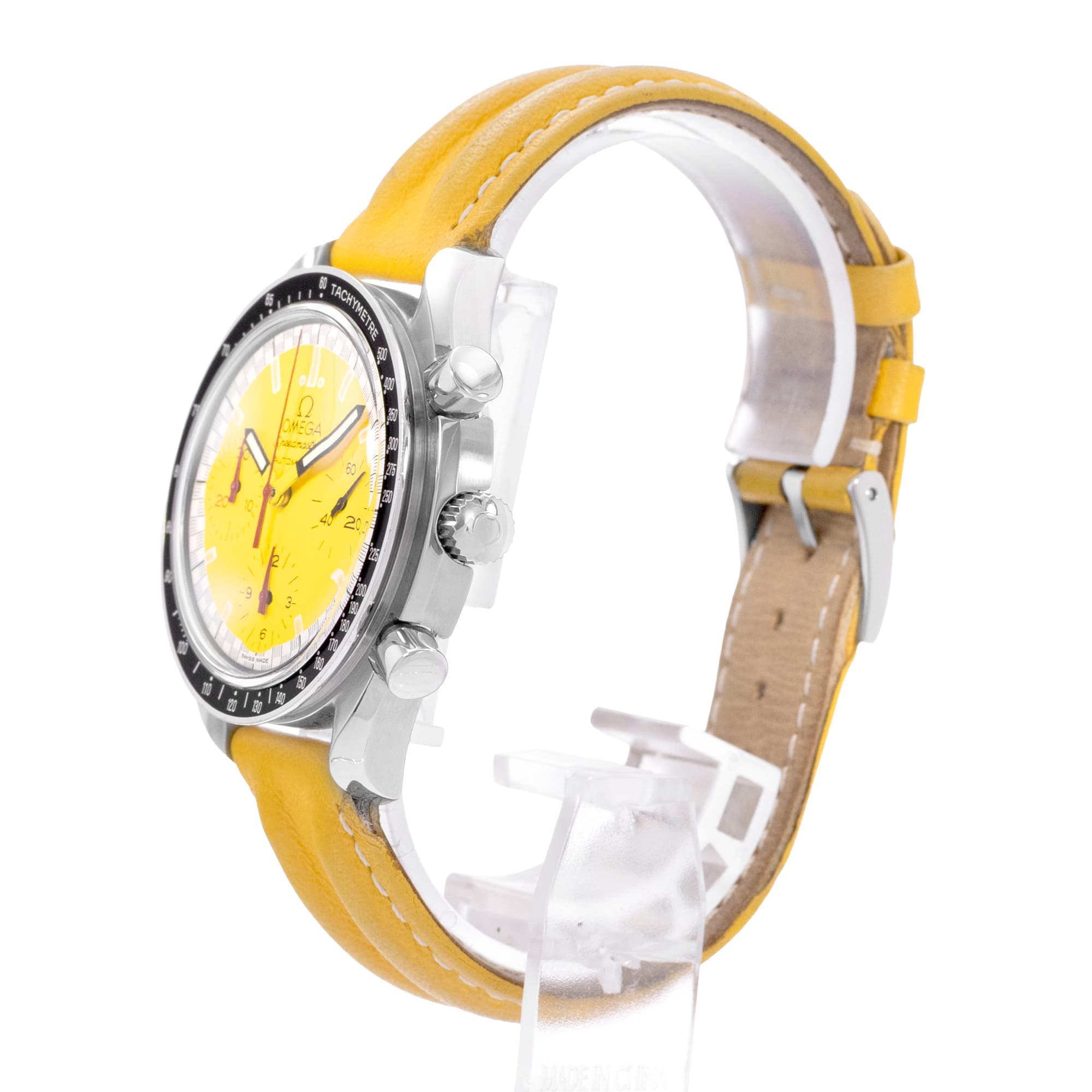 Omega Speedmaster Racing 3810.12.40 39mm Yellow Dial Steel Mens Watch Box