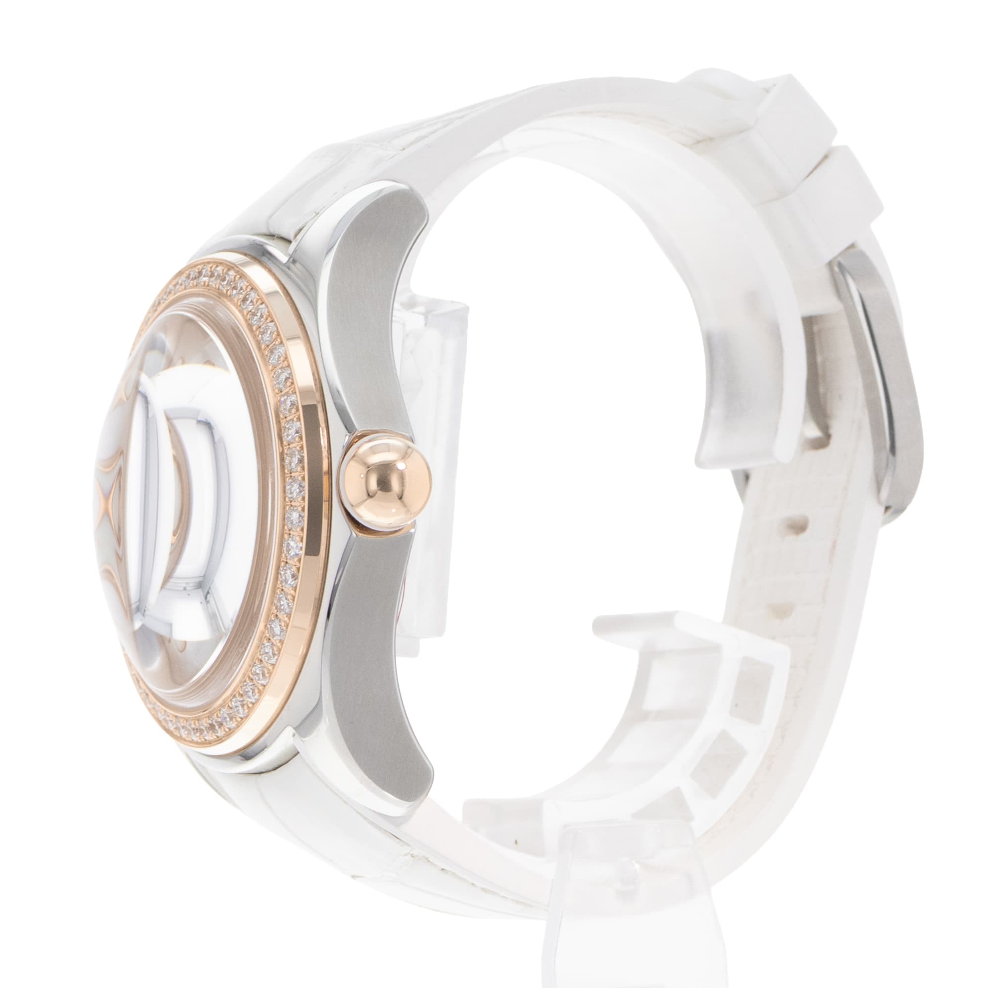 Corum Bubble L295/03052 42mm MOP Dial Steel Rose Gold Diamonds Ladies Watch