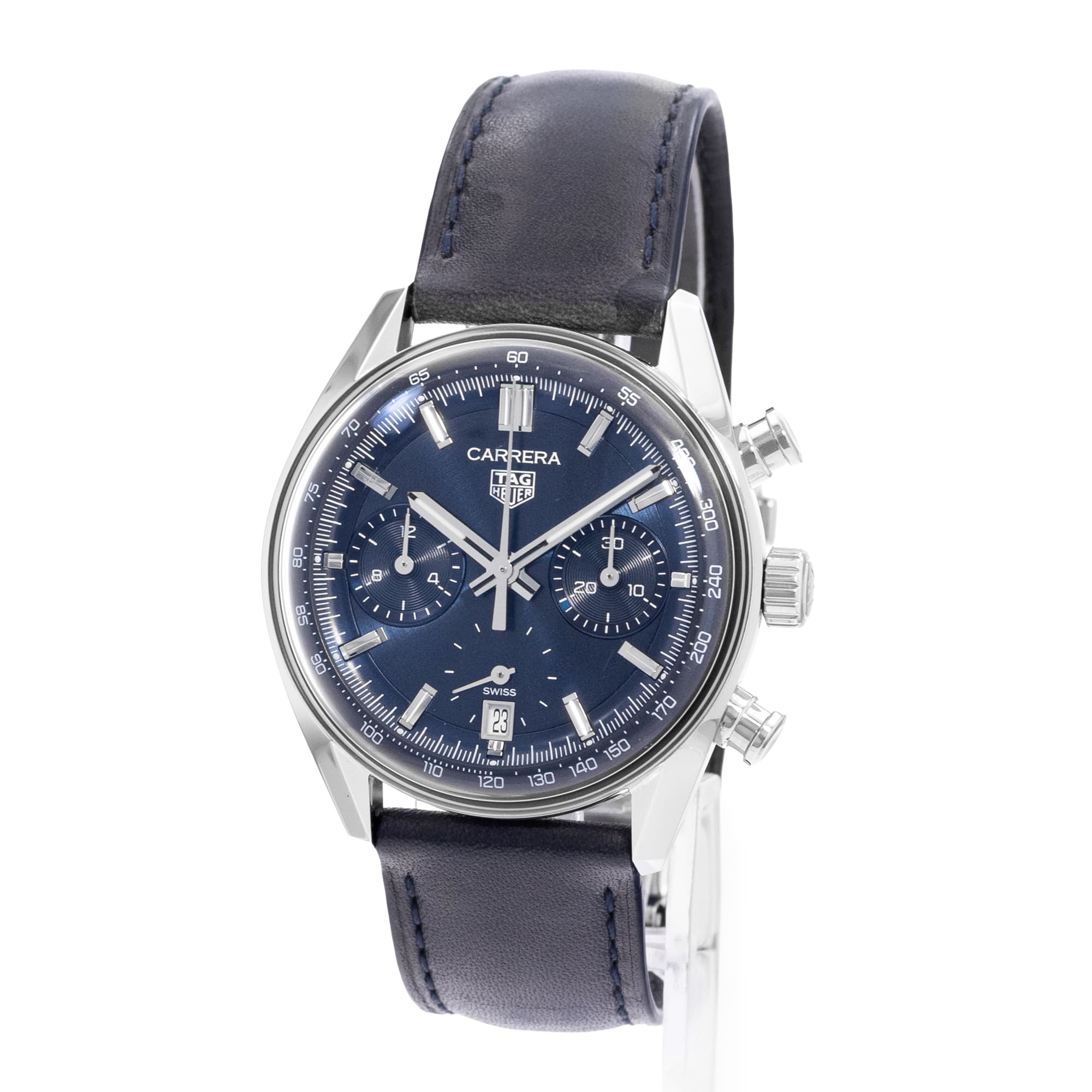 TAG Heuer Carrera CBS2212.FC6535 39mm Steel Blue Mens Watch Box Papers 2026