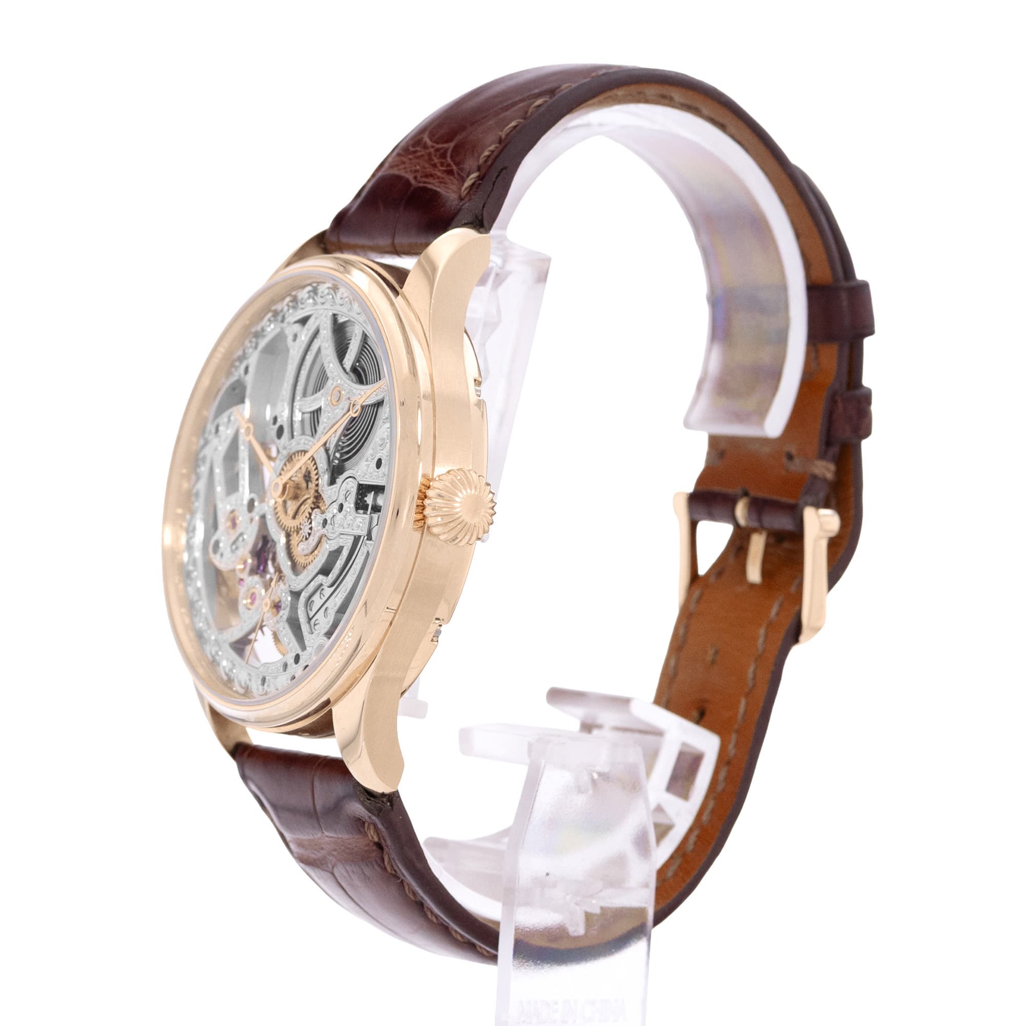 IWC Portuguese IW544206 43mm Skeleton Rose Gold Mens Watch