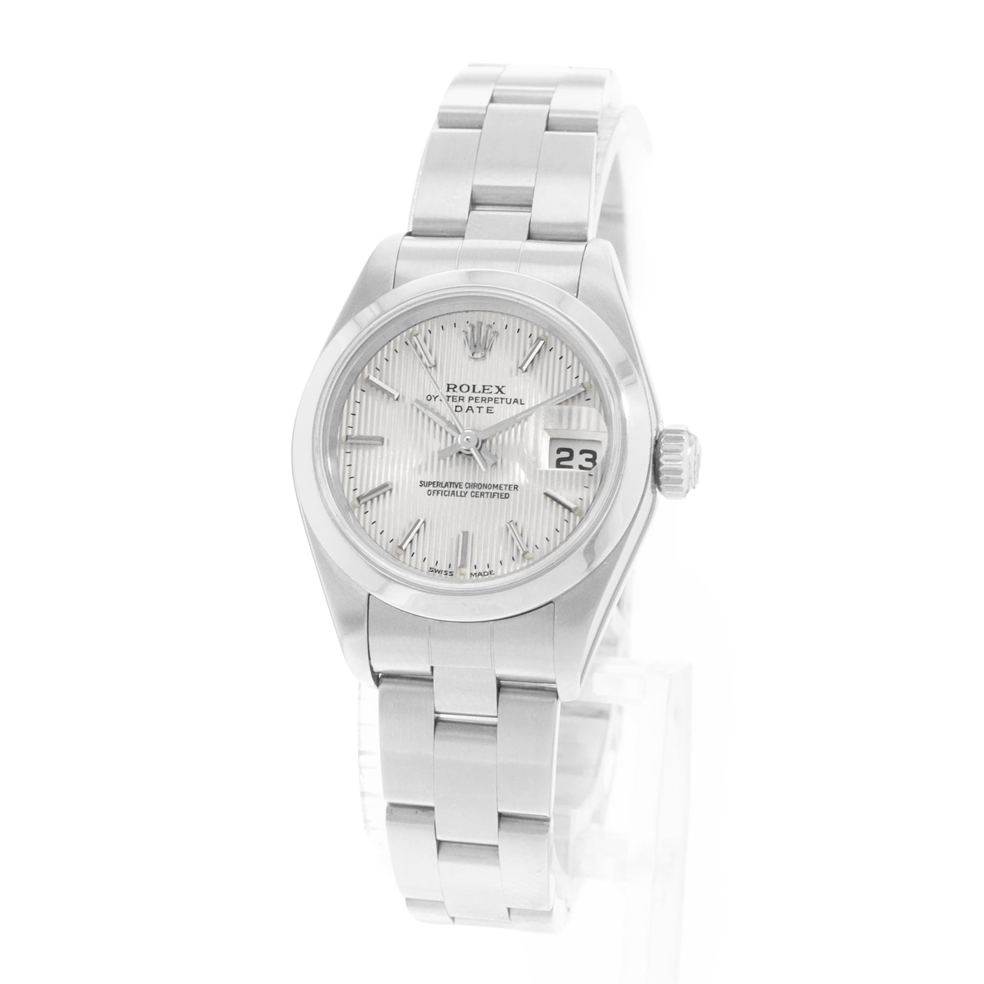 Rolex Datejust 26 79160 Silver Index Dial Steel Oyster Ladies Watch Papers